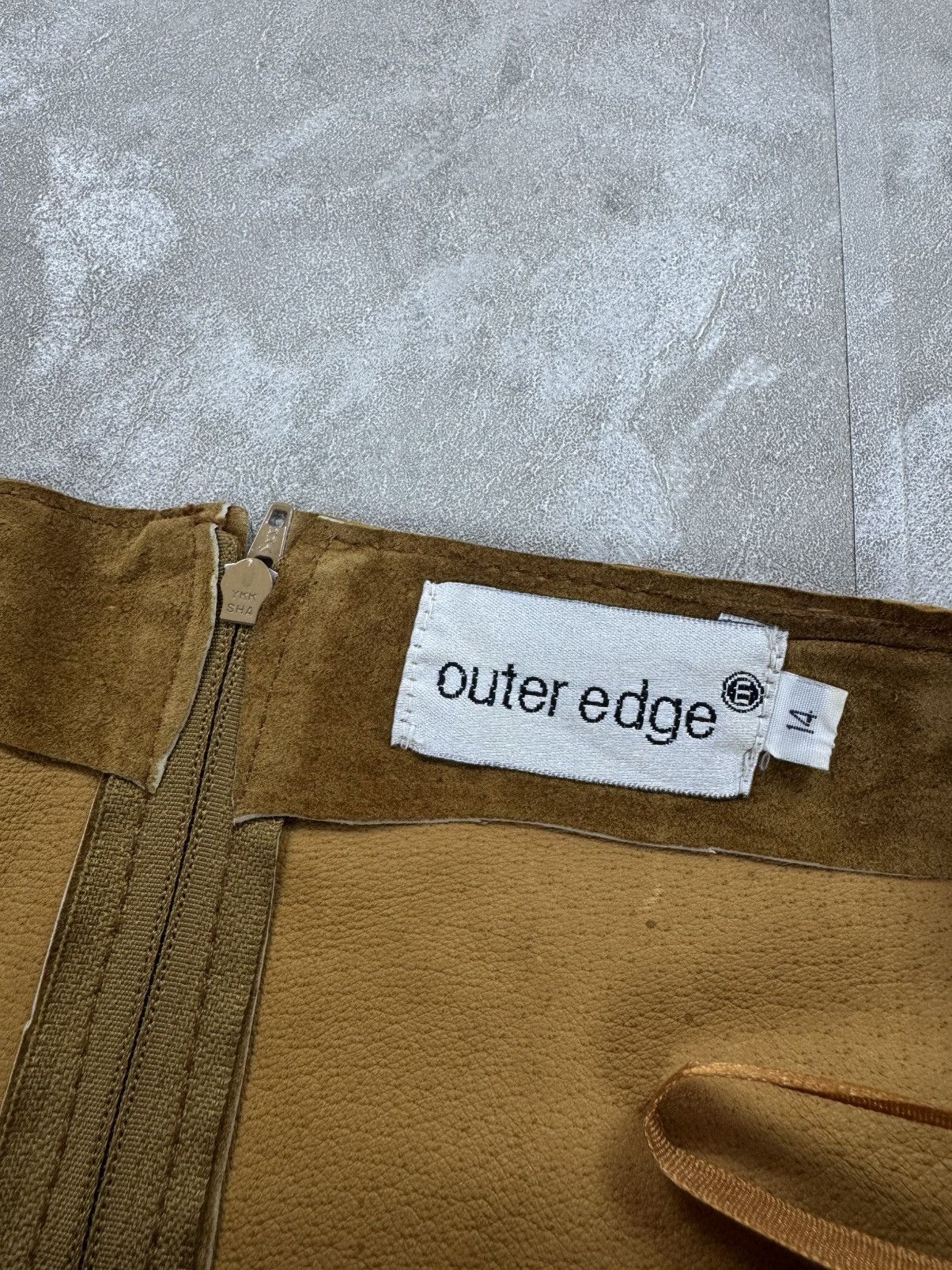 Other outer edge suede skirt vintage midi skirt western cowgirl Size 32" / US 10 / IT 46 - 7 Thumbnail