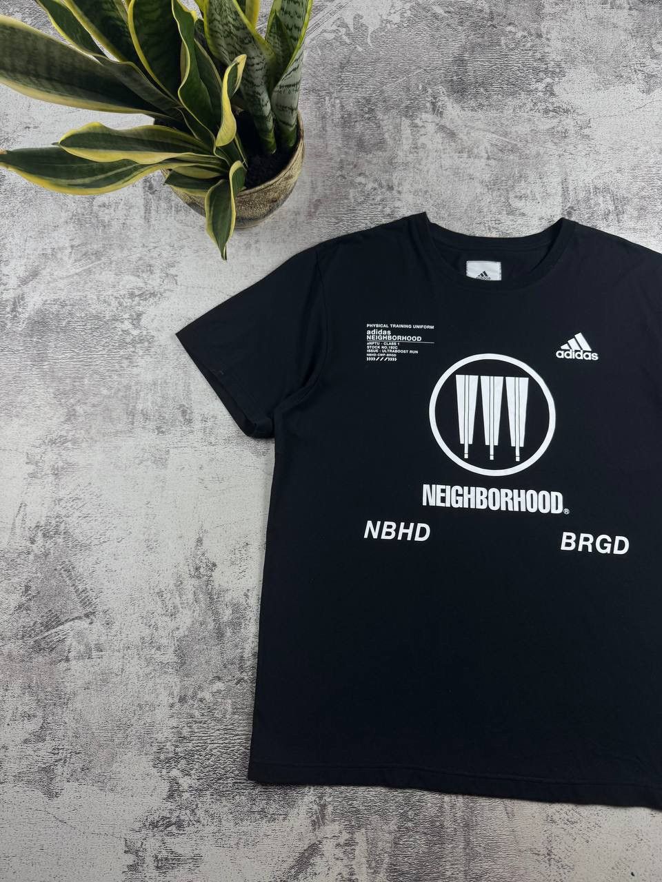 Adidas × Neighborhood Adidas X Neighborhood Men’s L Size Black Collaboration Cotton Jersey T-Shirt Tee Size US L / EU 52-54 / 3 - 2 Thumbnail