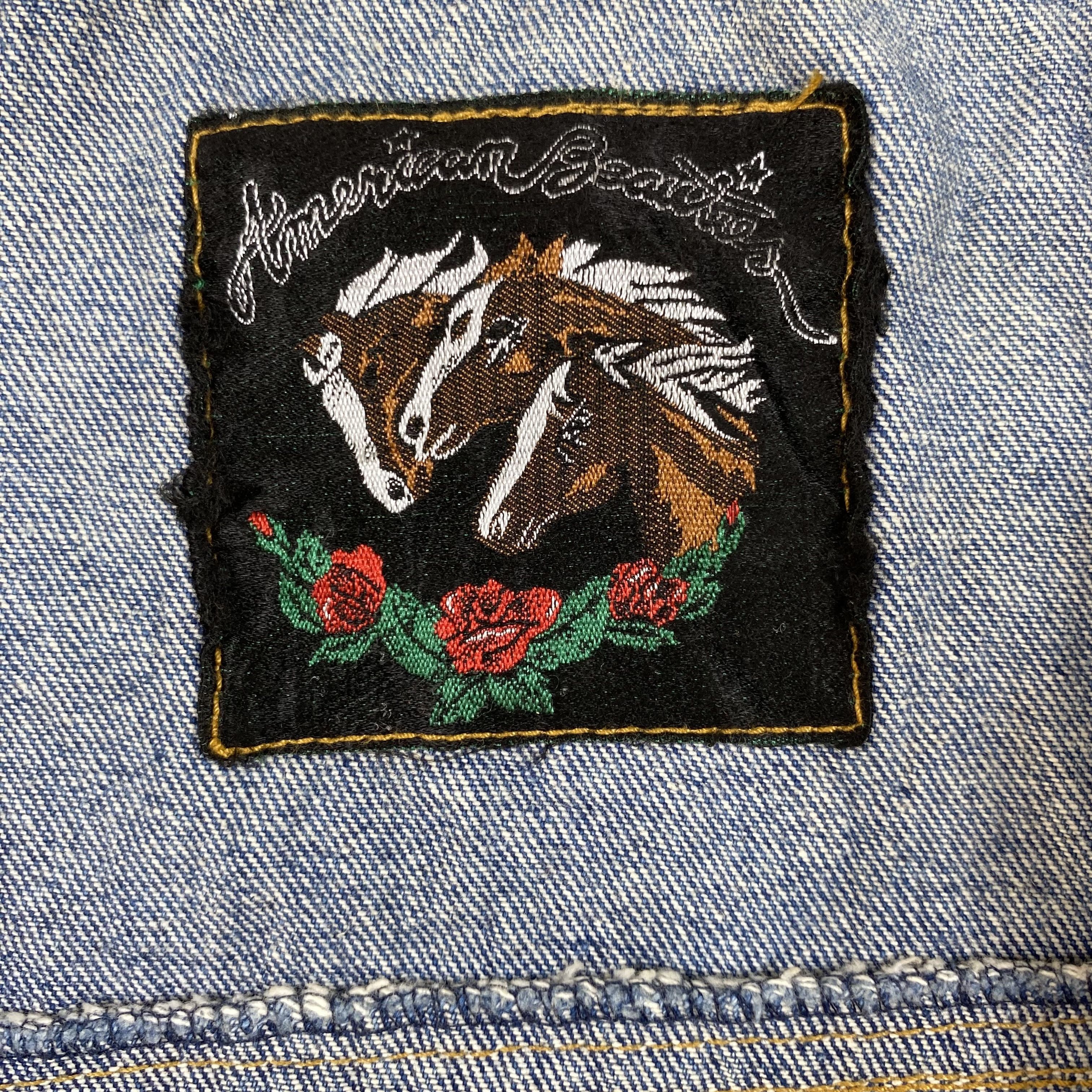 Vintage Vintage 90s American Beauties Horse Embroidery Denim-J647 Size US L / EU 52-54 / 3 - 14 Thumbnail