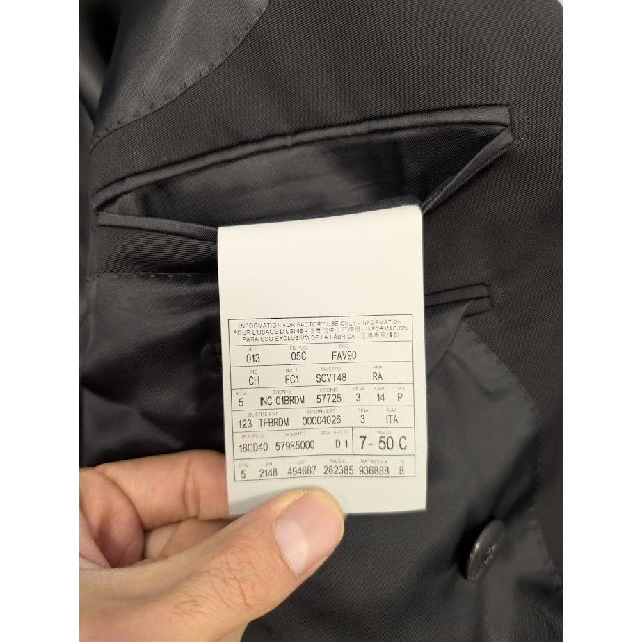 Tom Ford o1rshd1 Double Breasted Jacket in Black Size US M / EU 48-50 / 2 - 21 Thumbnail