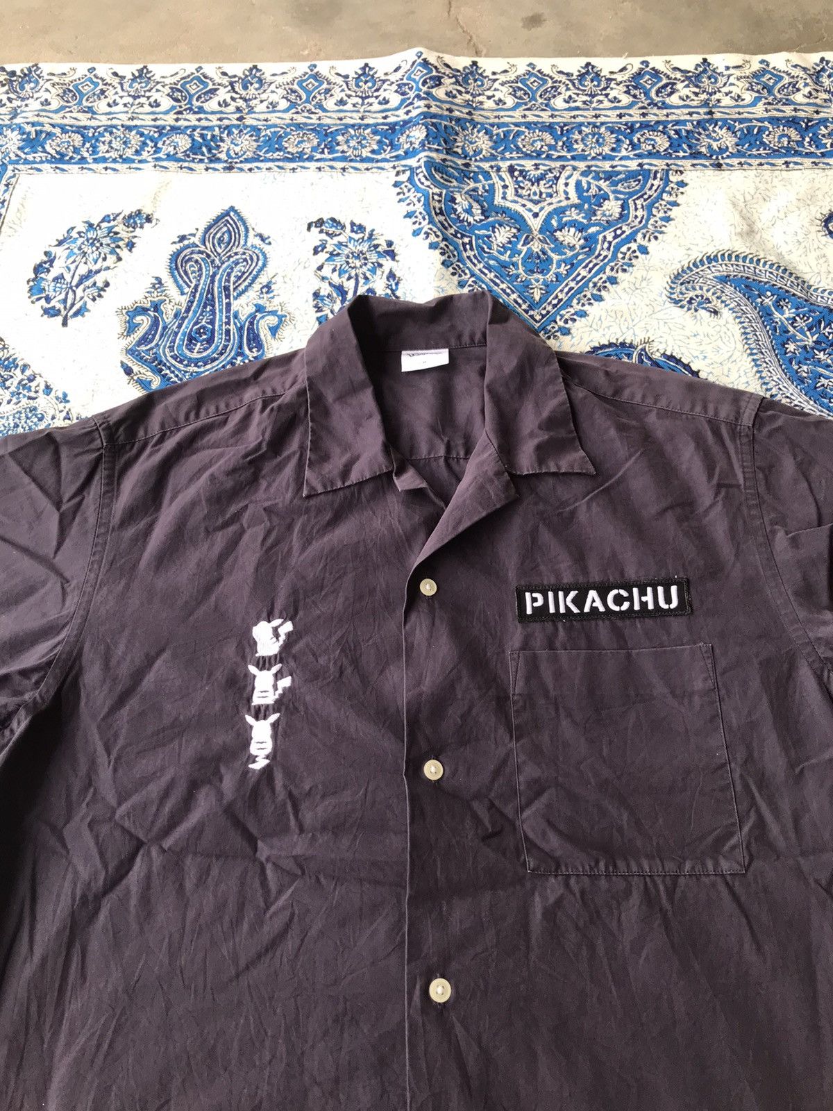 Anime × Japanese Brand × Pokemon Pokemon Pikachu Work Shirt #025 Size US M / EU 48-50 / 2 - 3 Thumbnail