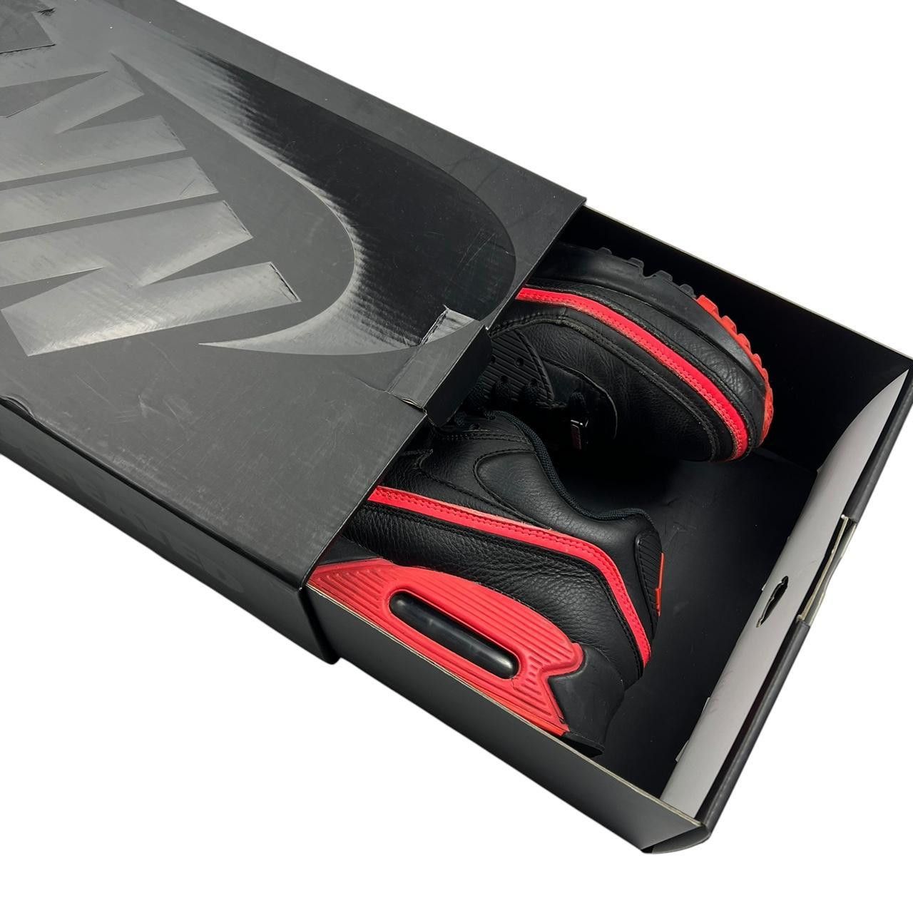Nike × Undefeated Nike UNDFTD Air Max 90 Black Solar Red - Size US 9 / EU 42.5 Size US 9 / EU 42 - 8 Thumbnail