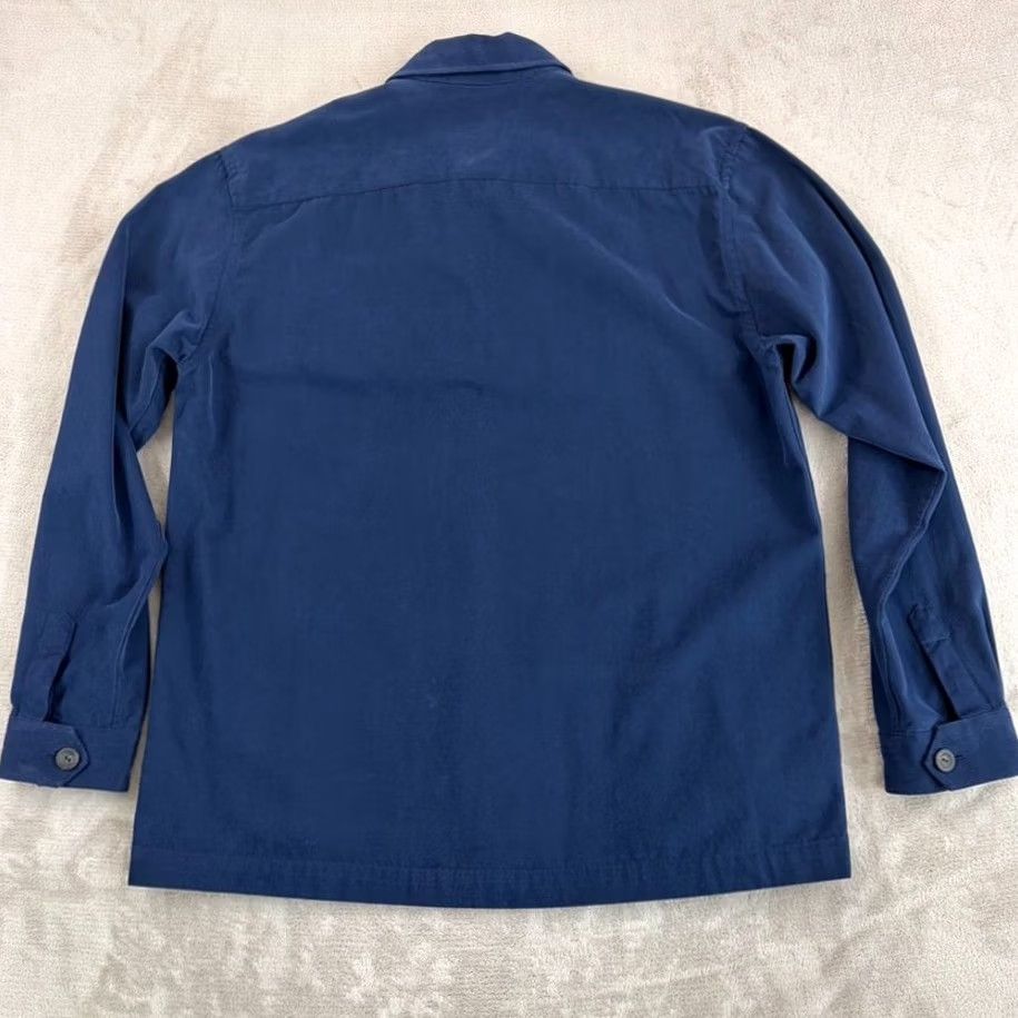 Eton ETON Overshirt Navy XL Men Twill Moleskin 100% organic cotton Jacket Casual, Formal, Travel Turndown collar Front pockets Cotton Solid 100% green? Size US XL / EU 56 / 4 - 6 Thumbnail