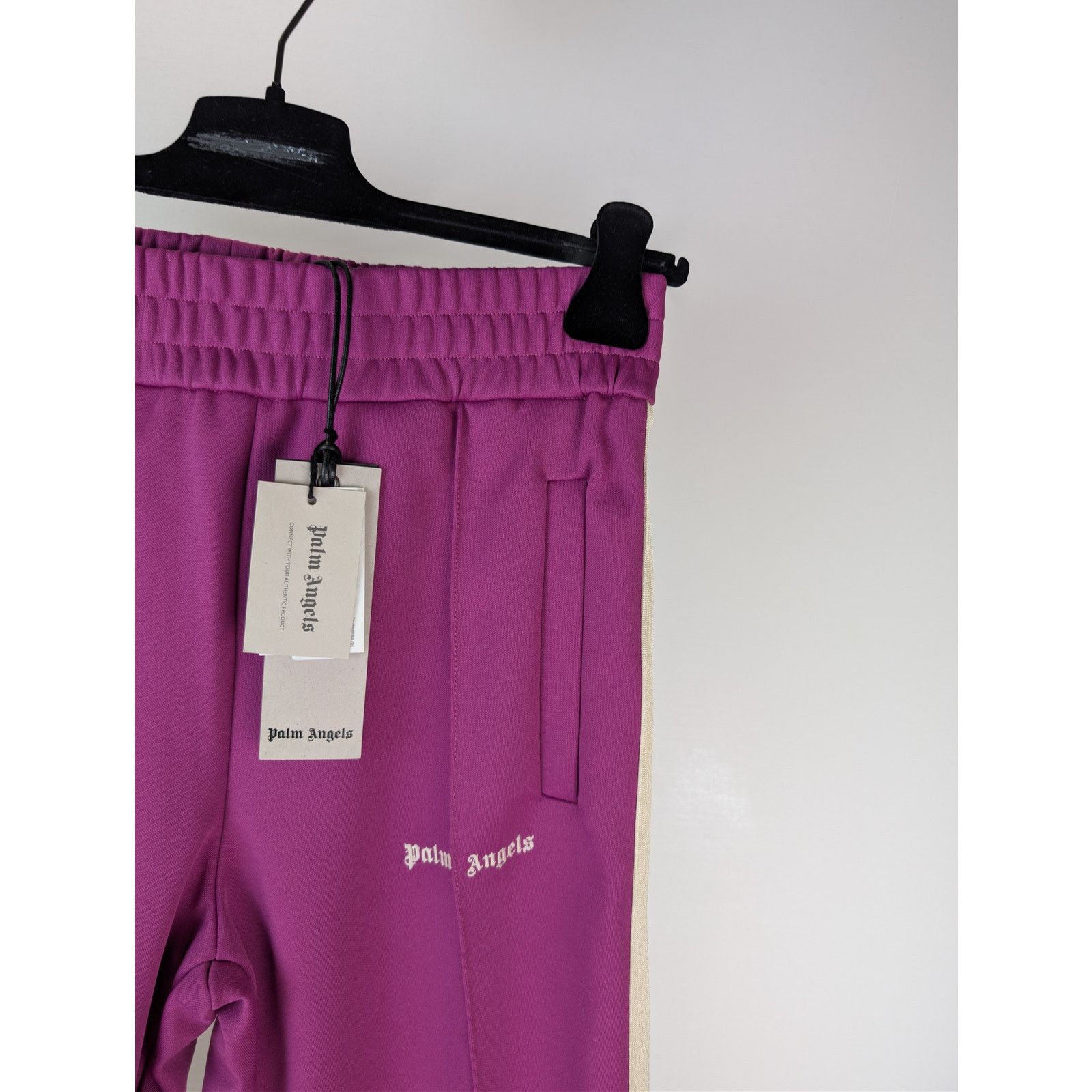Palm Angels o1rshd1 Q:2 / Classic Logo Track Pants in Purple / Off White Size US 30 / EU 46 - 5 Thumbnail