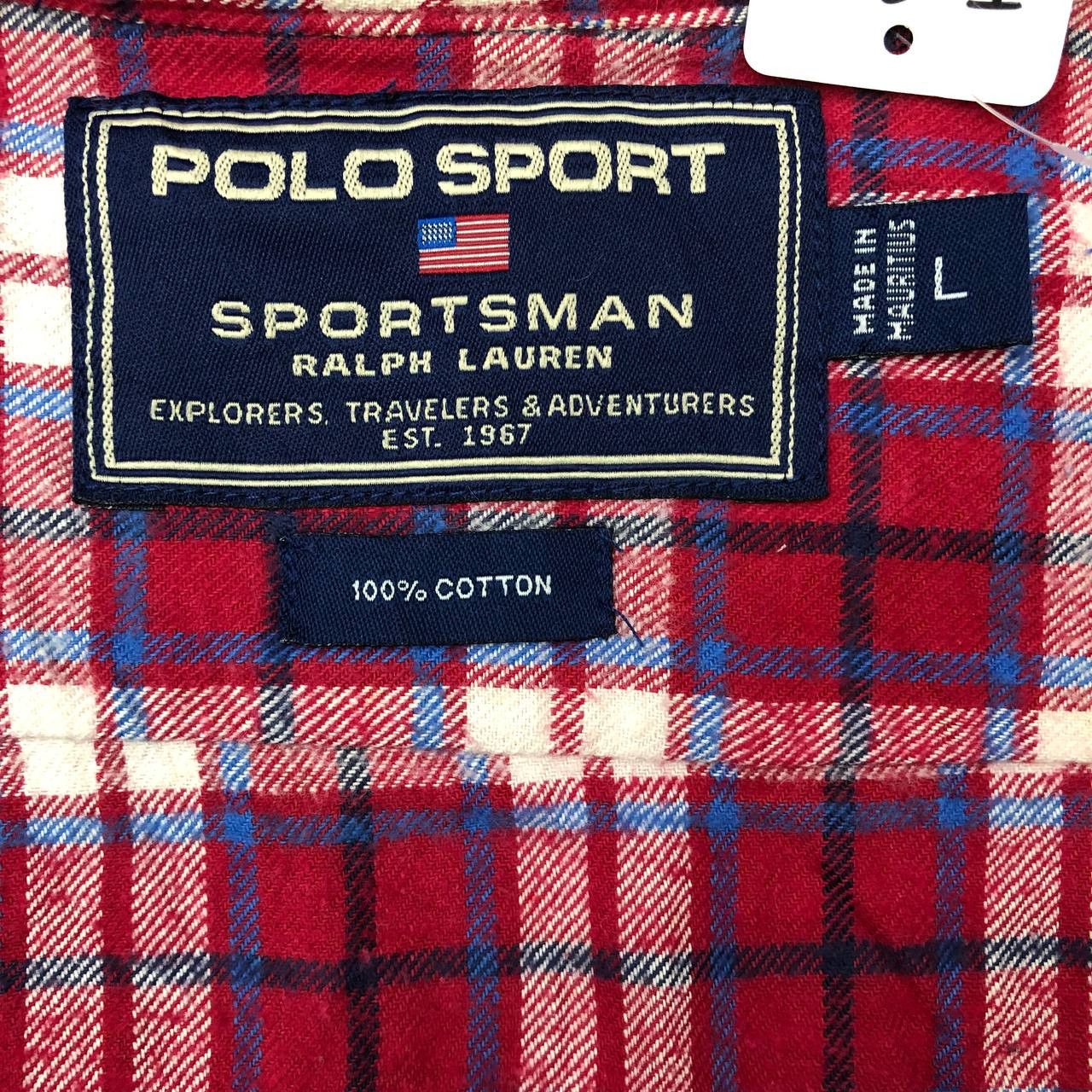 Polo Ralph Lauren × Vintage T296 VTG POLO SPORT RALPH LAUREN SPORTMAN FLANNEL SHIRTS Size US L / EU 52-54 / 3 - 6 Thumbnail