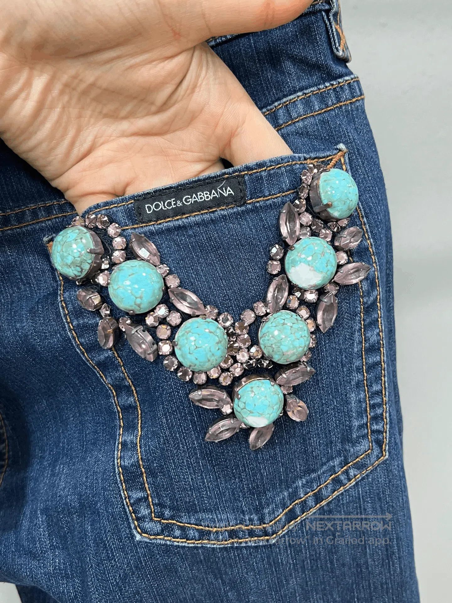 Dolce & Gabbana D&G Gemstone Jeans. Size 28" / US 6 / IT 42 - 5 Thumbnail