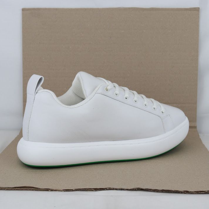 Bottega Veneta o1rshd1 Tennis Calf Rubber Sole Sneaker in Optic White Size US 12 / EU 45 - 3 Thumbnail