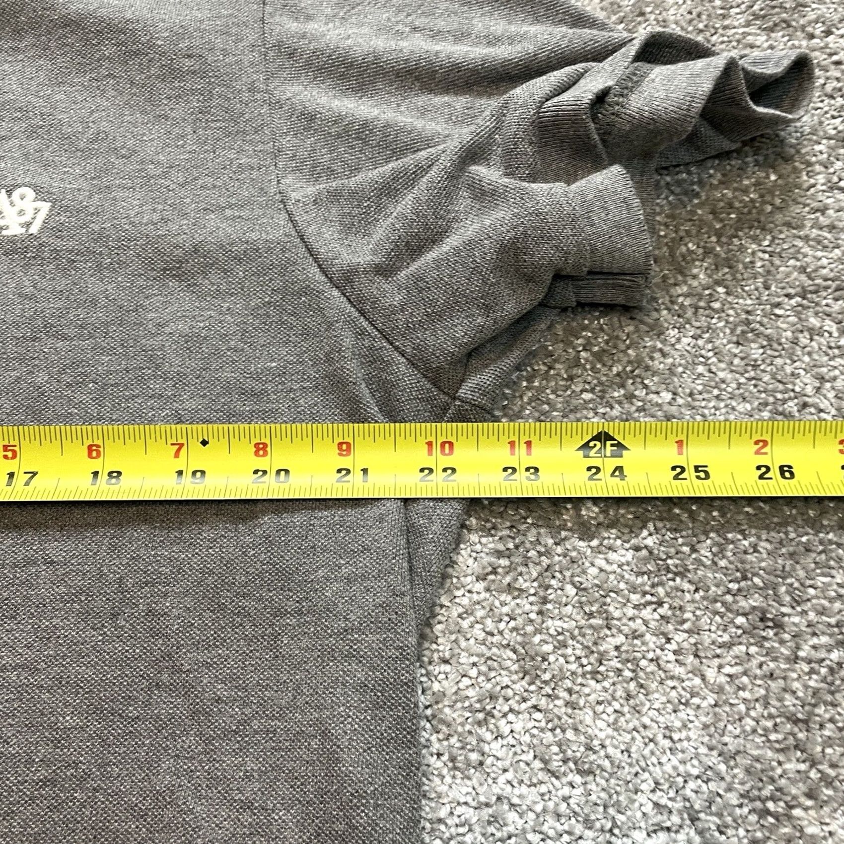 Vintage VINTAGE Aeropostale Polo Shirt Mens XL Gray Golf Rugby Preppy Chest Logo Collared Cotton Shirt Short Sleeve 27 in Blue 44 in Chest Mens Size US XL / EU 56 / 4 - 6 Thumbnail