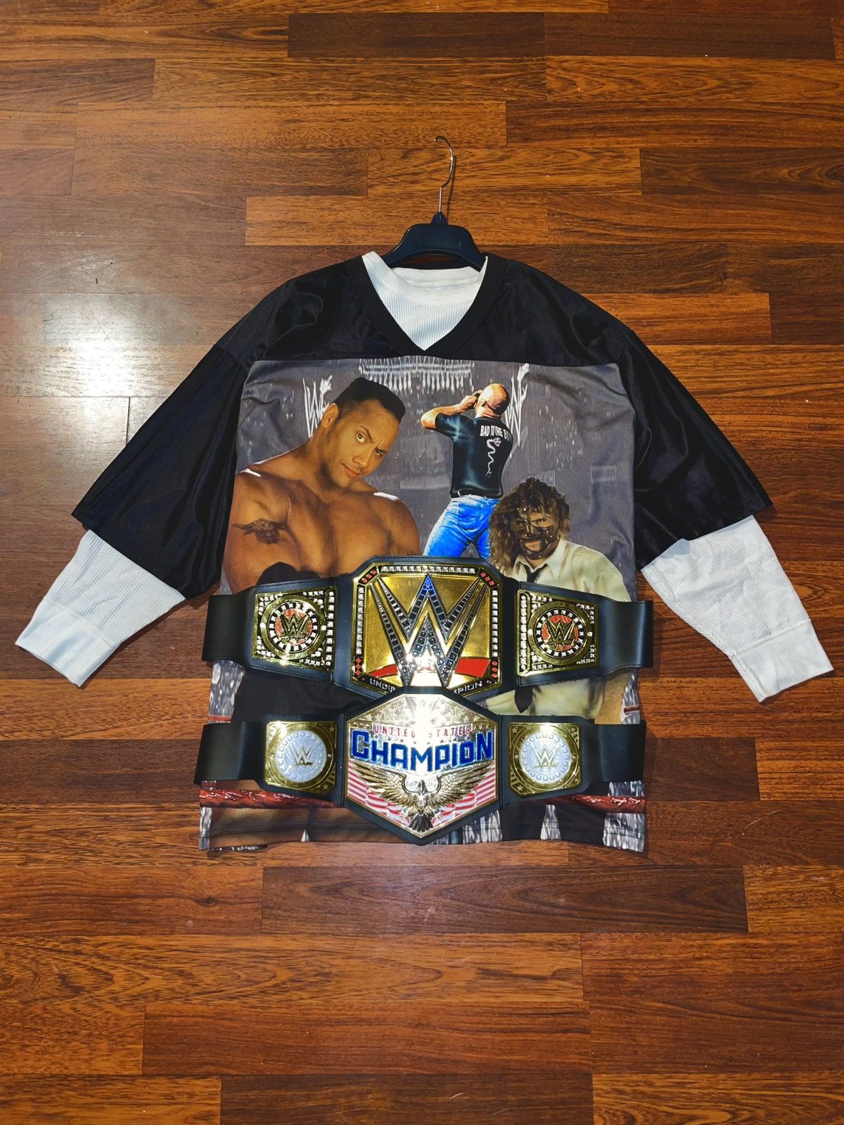 WWE WWF Attitude Era 1999 Wrestling Jersey Size US XXL / EU 58 / 5 - 6 Thumbnail