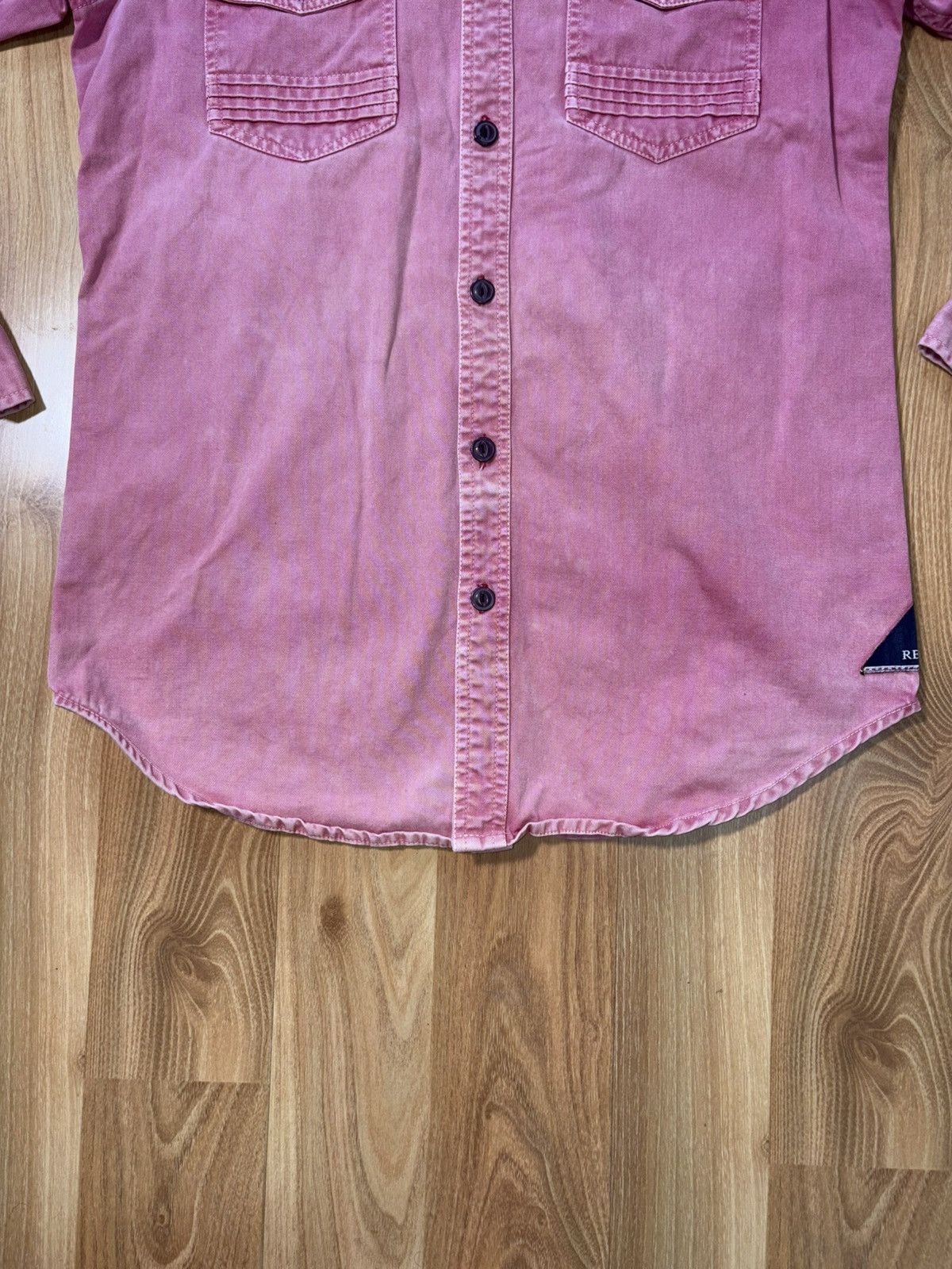 Replay Replay streetwear faded denim button down shirt size M Size US M / EU 48-50 / 2 - 5 Thumbnail