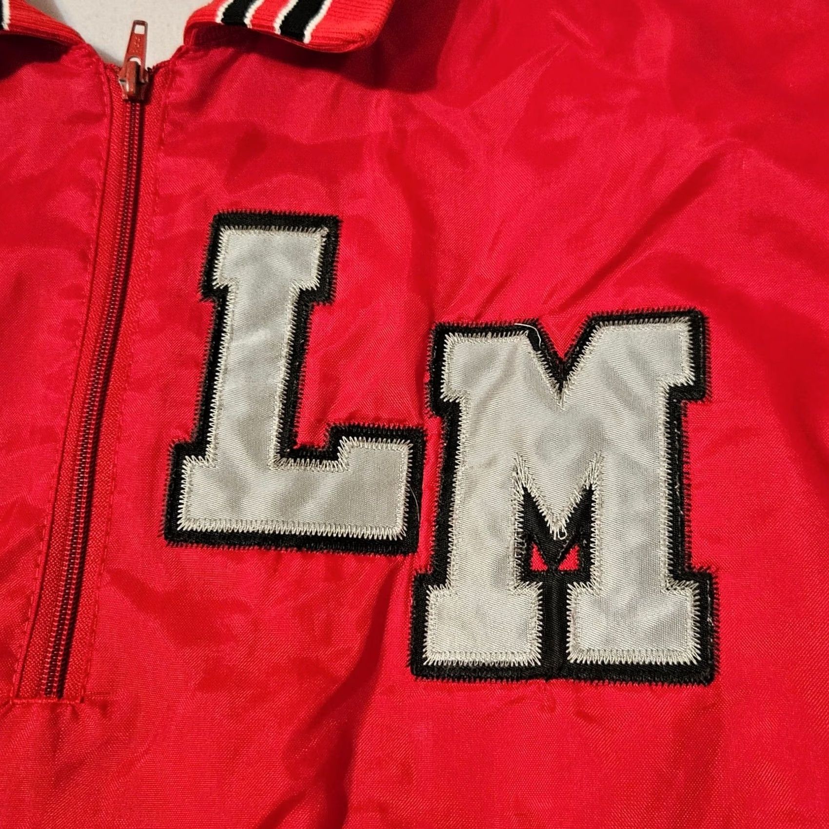 Vintage VINTAGE Rennoc Nylon Lined 1/2 Zip Jacket Red XL Mens Made in USA Size US XL / EU 56 / 4 - 4 Thumbnail