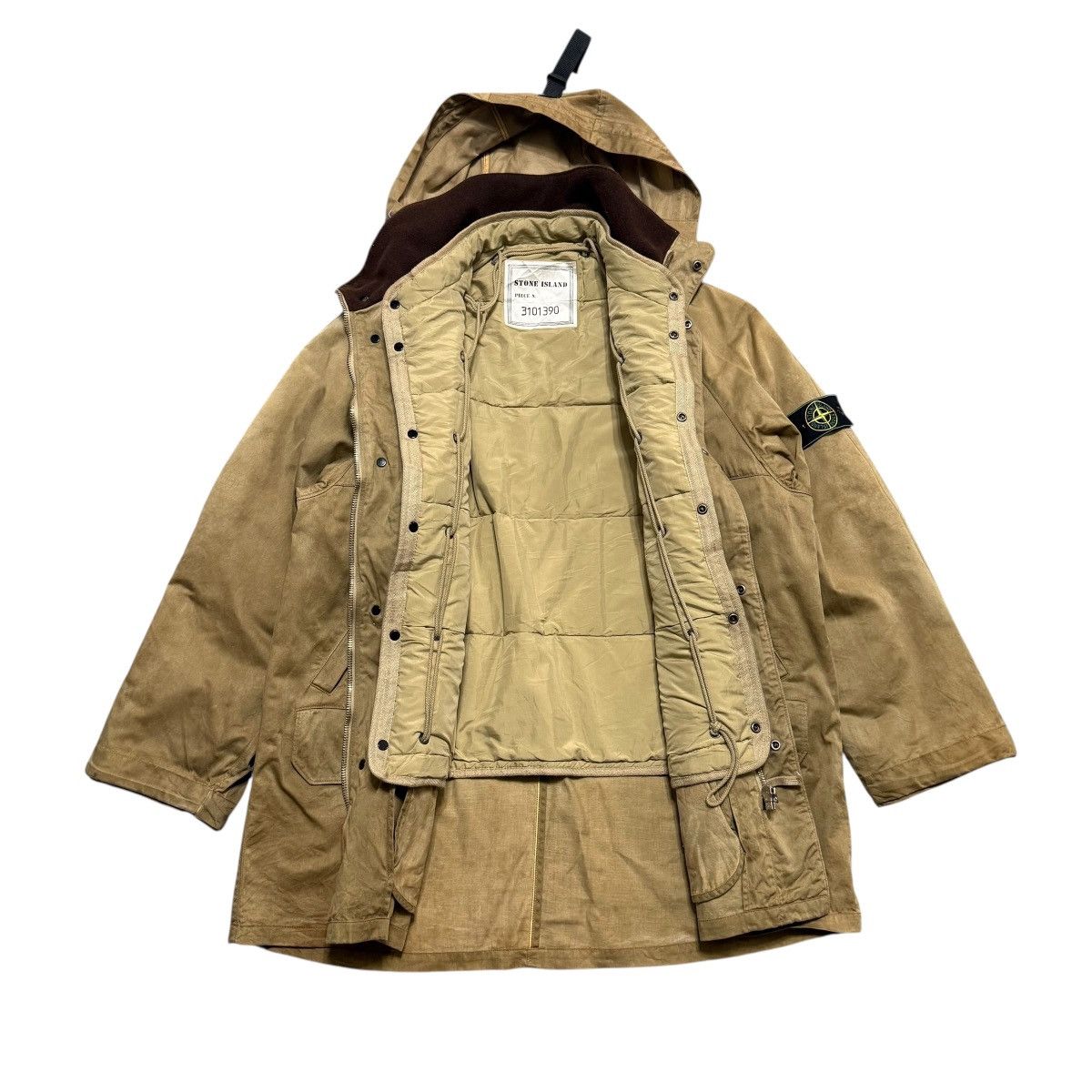 Stone Island Vintage 1994 Stone Island Raso Gommato Hooded Jacket Size US L / EU 52-54 / 3 - 12 Thumbnail