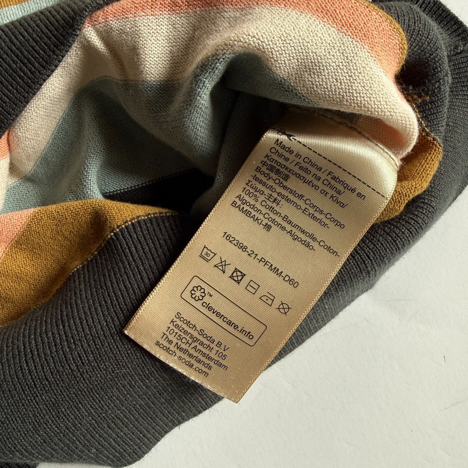 Scotch & Soda Scotch & Soda Knitwear Striped Multi-color Crewneck Sweater Size US M / EU 48-50 / 2 - 5 Thumbnail