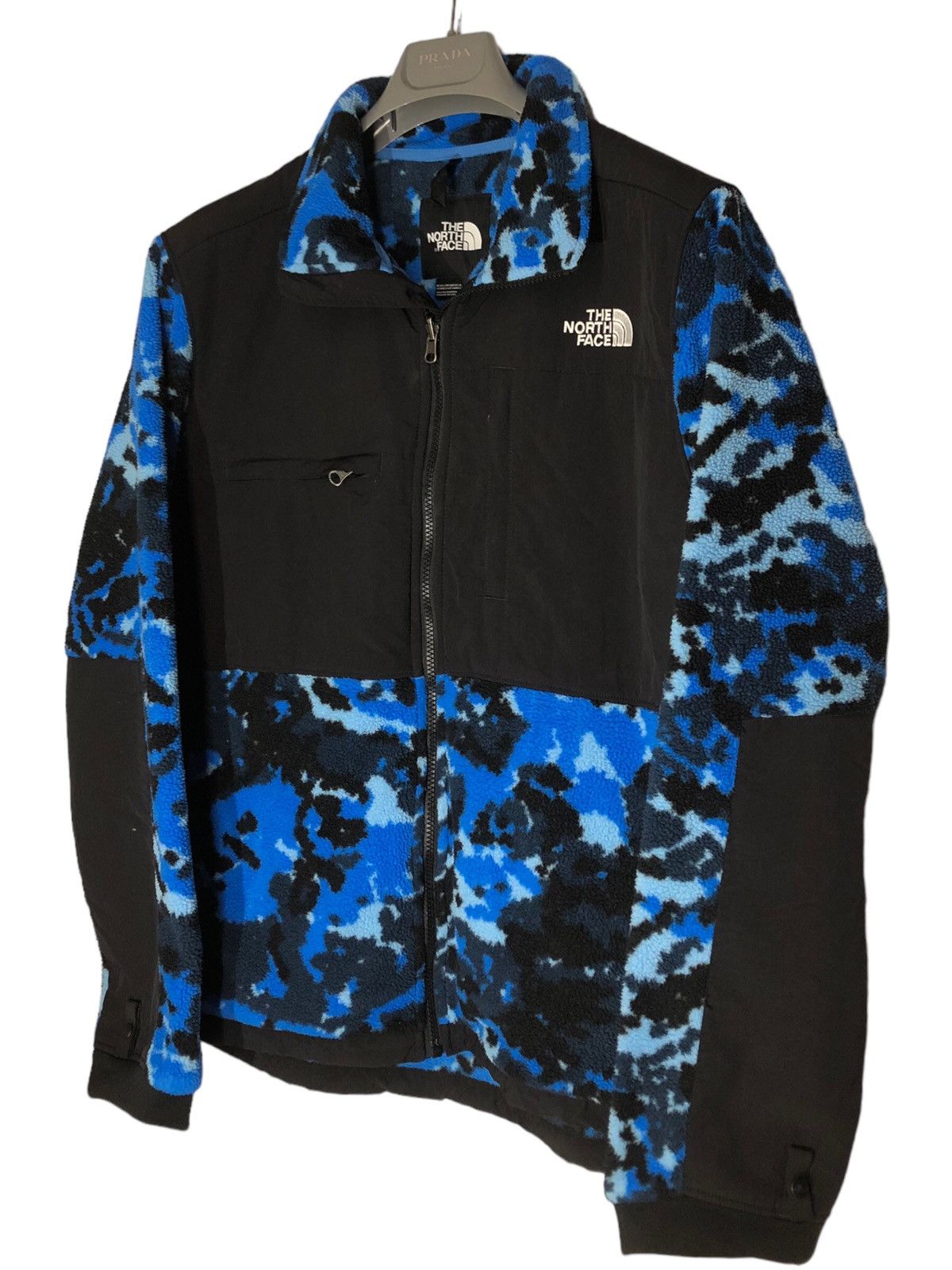 North Face Printed Denali 2 Jacket Fleece/Blue Camo/Top! / L