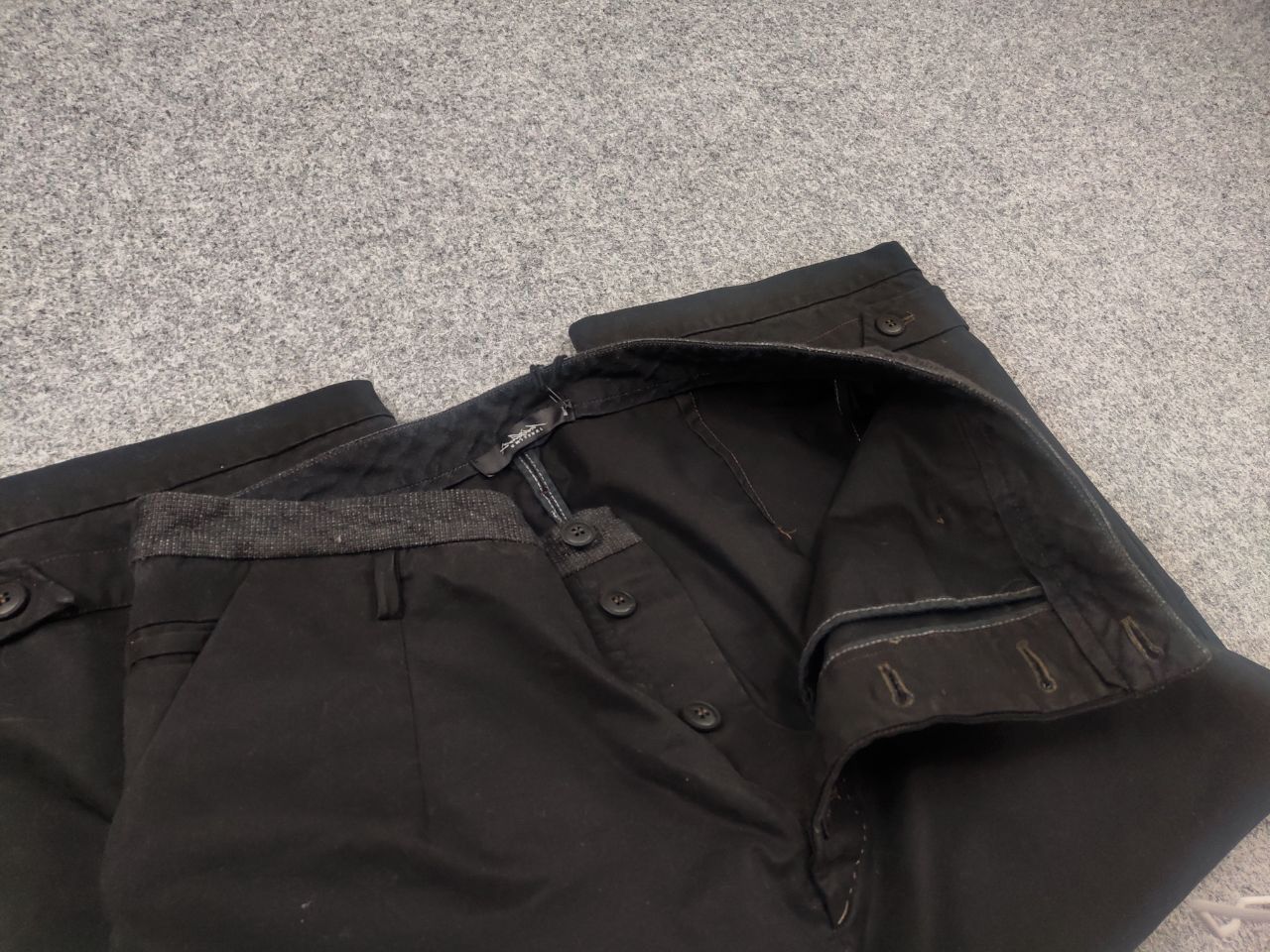 Japanese Brand Umit Unal Couture Black culottes thick Drop Crotch Pants Size US 32 / EU 48 - 11 Thumbnail
