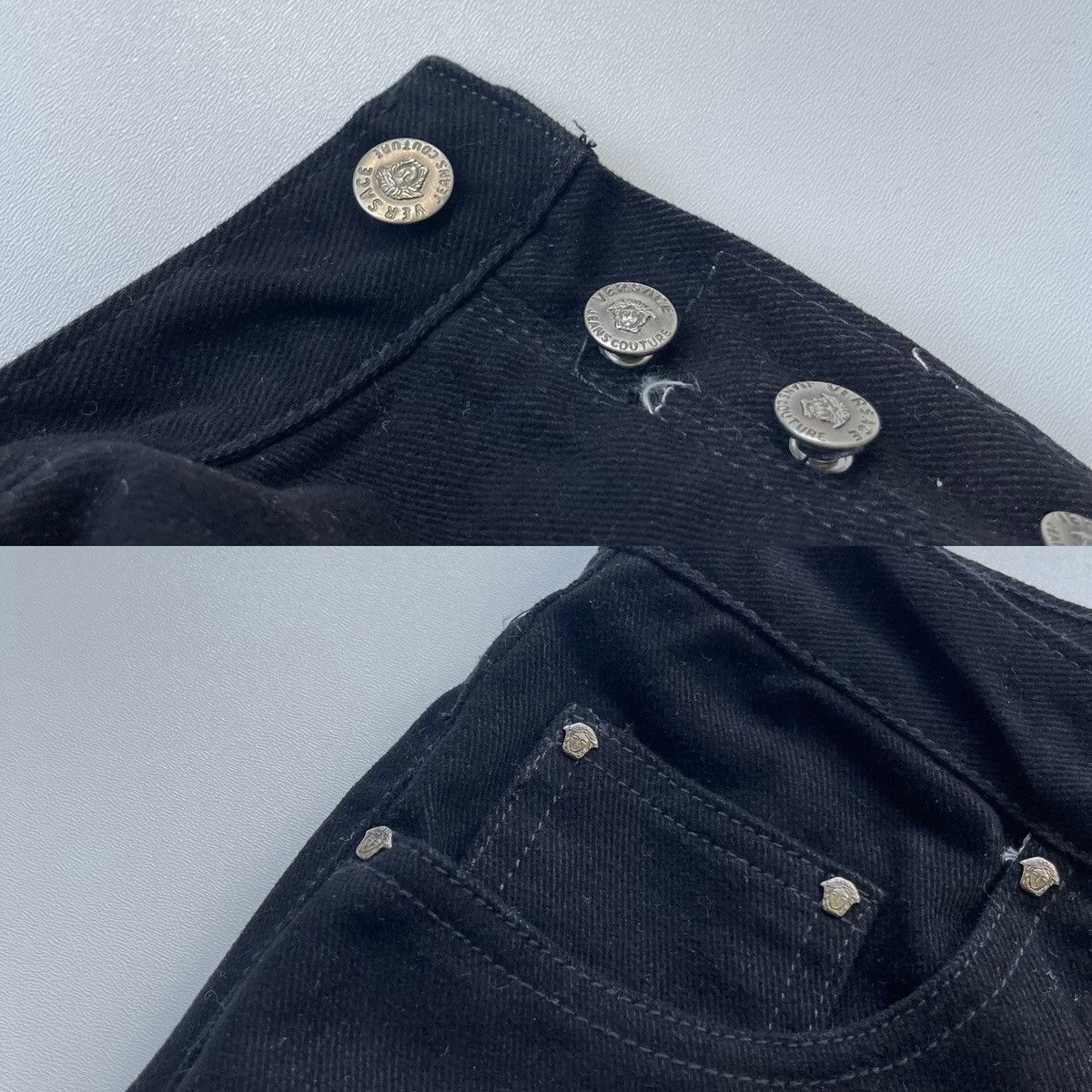 Versace Jeans Couture Versace Jeans Couture VJC Vintage Cotton Pants Black Size US 36 / EU 52 - 7 Thumbnail