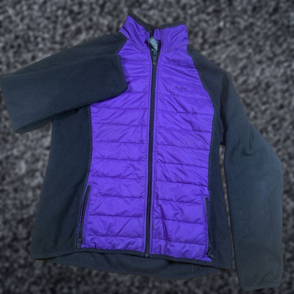 Ralph Lauren Lauren Ralph Lauren Fleece Windbreaker Jacket Women’s Large Full Zip Purple Size L / US 10 / IT 46 - 1 Thumbnail