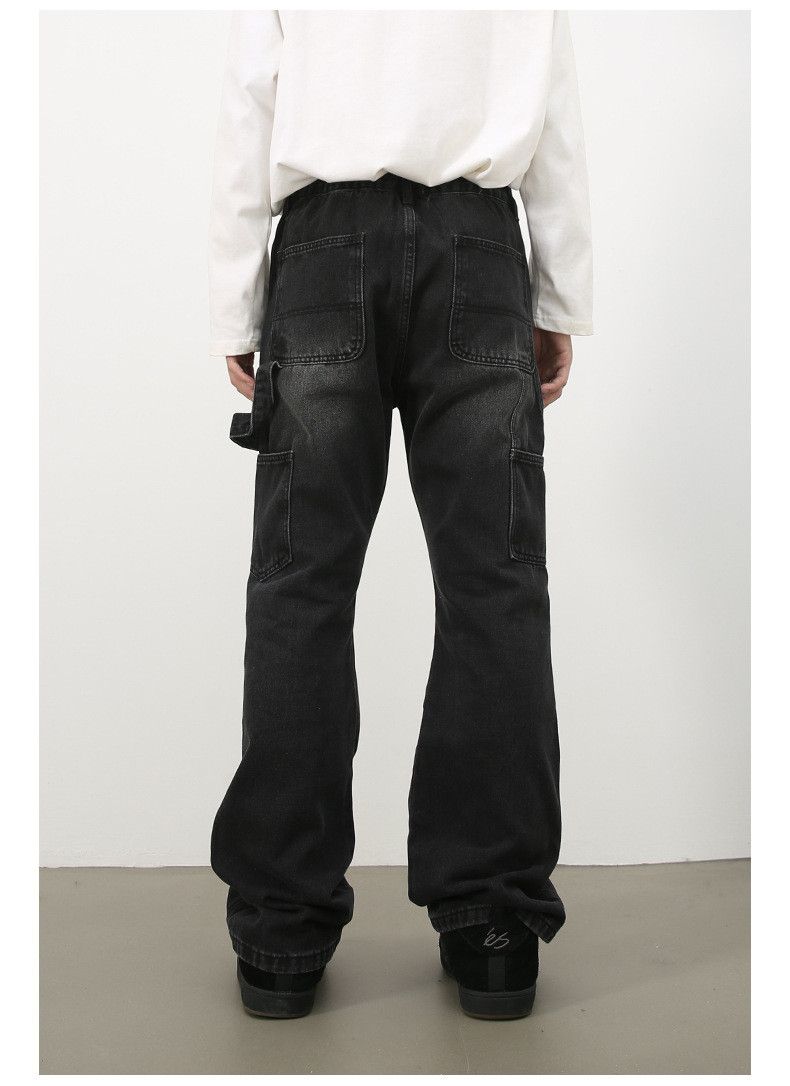 Japanese Brand × Jean American street washed vintage cargo flared jeans Size US 32 / EU 48 - 6 Thumbnail