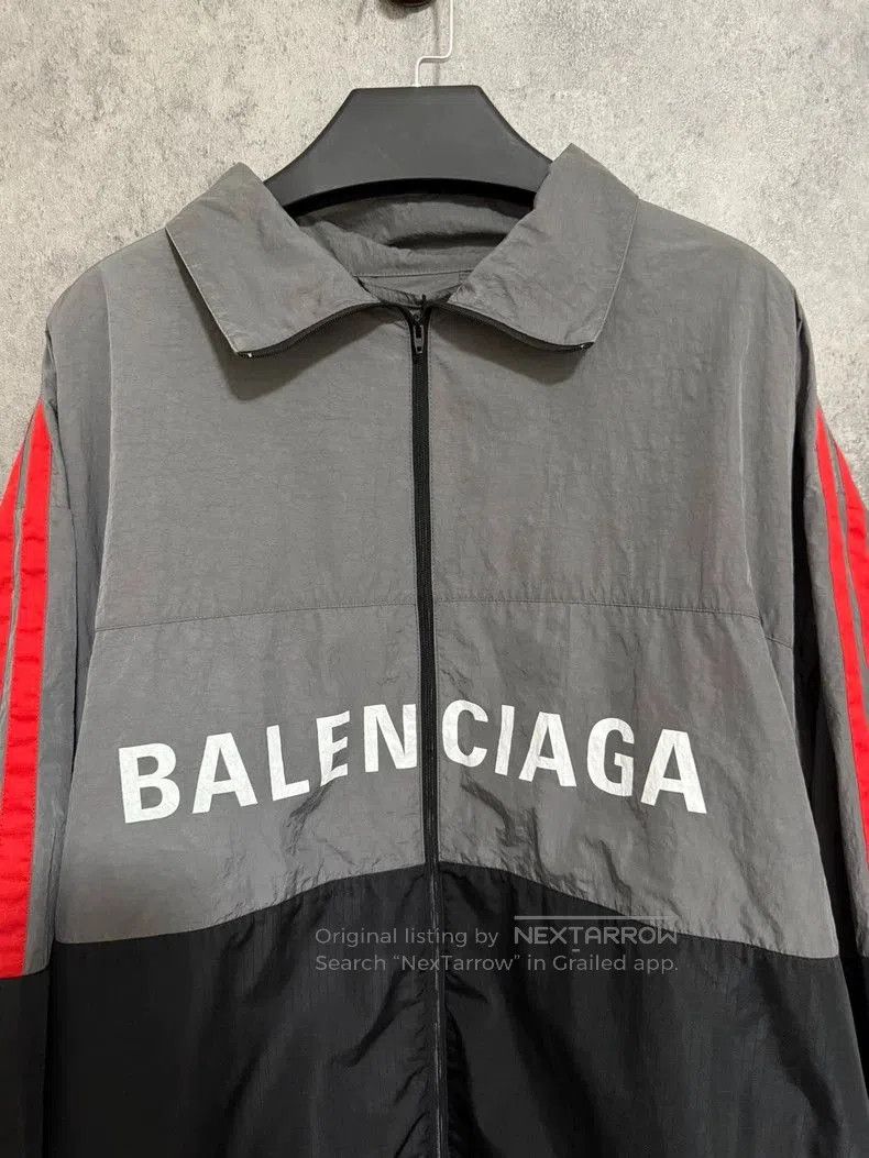 Balenciaga Balenciaga Gray Colorblock Windbreaker Jacket. Size US M / EU 48-50 / 2 - 2 Thumbnail