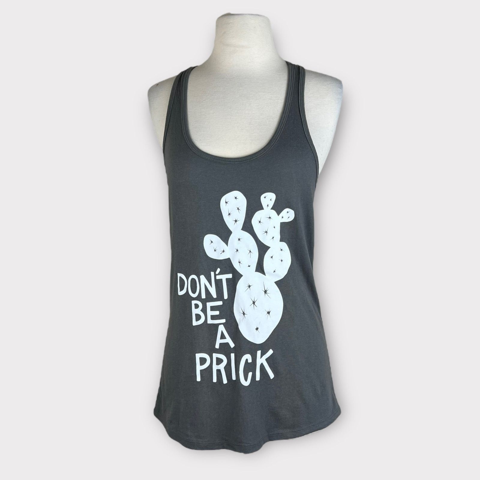 Vintage Vintage Tee | “DON’T BE A PRICK “ Racer Back Tank Top Size S / US 4 / IT 40 - 2 Thumbnail