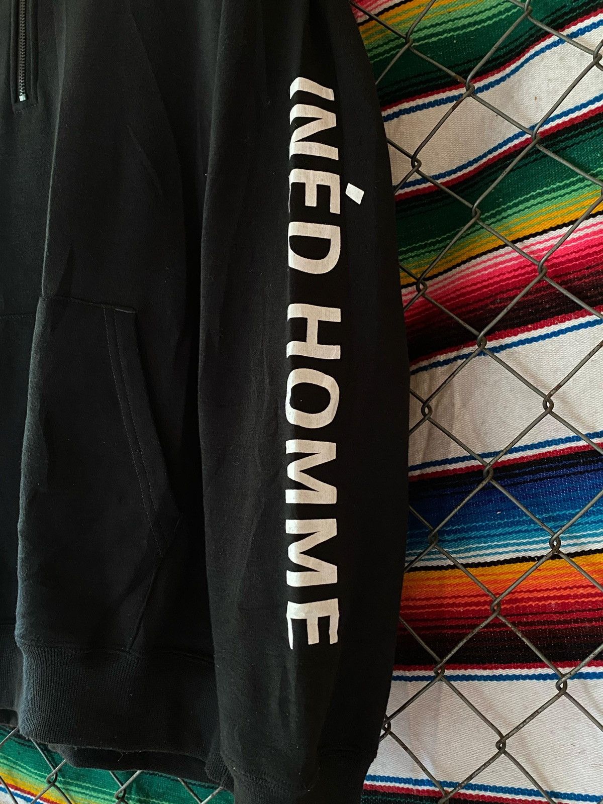 Japanese Brand × Yohji Yamamoto Yohji Yamamoto Ined Homme half zipper hoodie Size US L / EU 52-54 / 3 - 3 Thumbnail