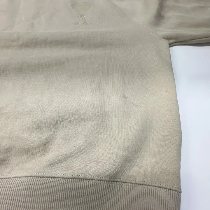 AMI AMIPARIS SS22 Beige Heart Logo Sweatshirt -2507 Size US S / EU 44-46 / 1 - 8 Thumbnail