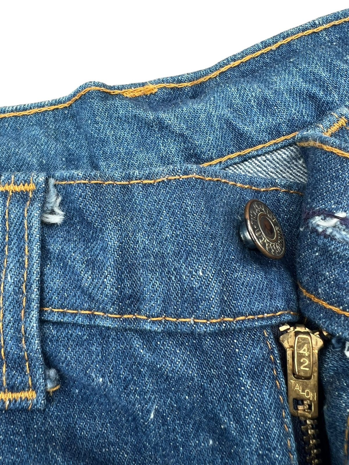 Levi's RARE! Vintage 70s Levi’s 646 Orange Tab Denim Bootcut Jeans Size US 33 - 5 Thumbnail