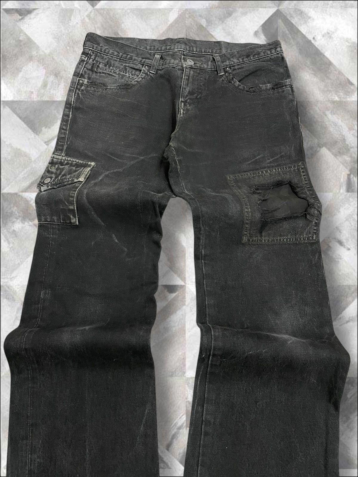 ABAHOUSE Vintage 1990s Japan Designer Abahouse Distressed Denim Size US 32 / EU 48 - 4 Thumbnail