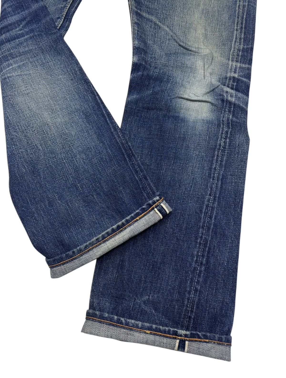 Full Count & Co. 🔥FULL COUNT SELVEDGE BLUE DISTRESSED DENIM JEANS Size US 30 / EU 46 - 5 Thumbnail