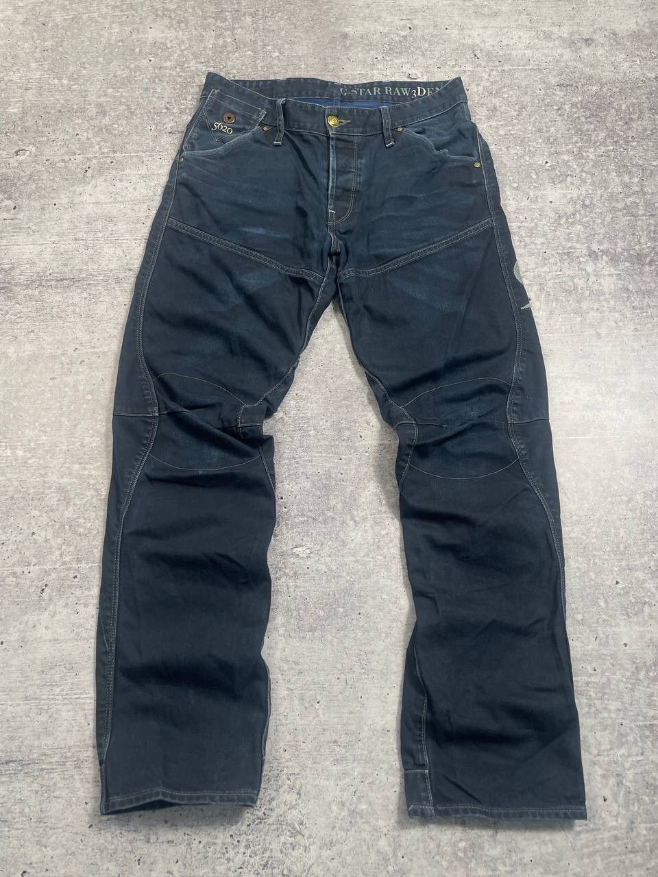 G-Star Vintage G Star Raw 96 Logo Biker Denim Jeans Y2K Size US 32 / EU 48 - 5 Thumbnail