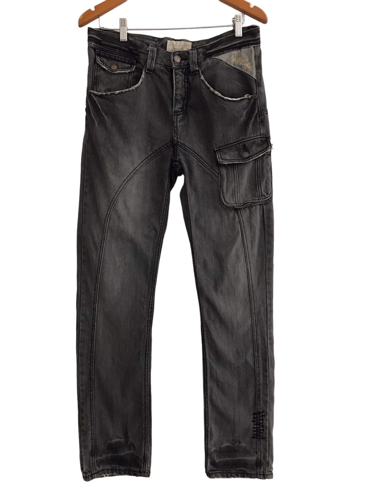 Japanese Brand Spiff Bullitt Rock Resound Through Your Heart Denim Jeans Size US 32 / EU 48 - 2 Thumbnail