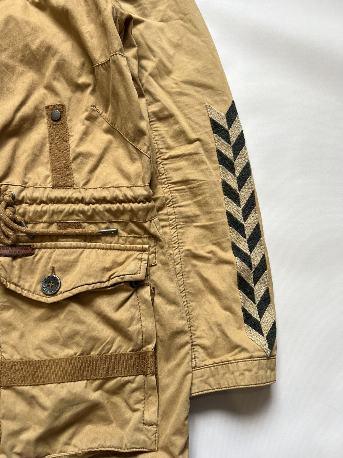 khujo Khujo Beige Brown Military Multipocket Jacket Size US M / EU 48-50 / 2 - 4 Thumbnail