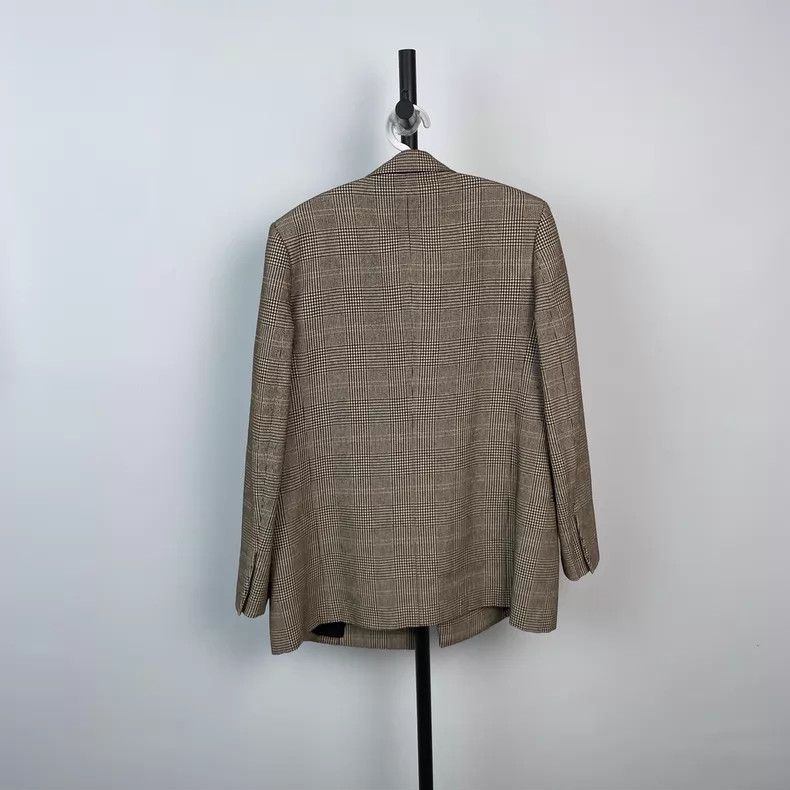 Louis Vuitton Louis Vuitton Brown houndstooth double-breasted blazer Size XXS / US 00 / IT 34 - 2 Thumbnail