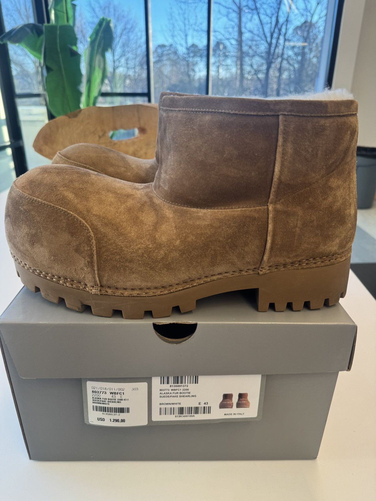 Balenciaga Balenciaga ‘Alaska Fur Bootie’ Boot Size US 12 / EU 45 - 1 Thumbnail