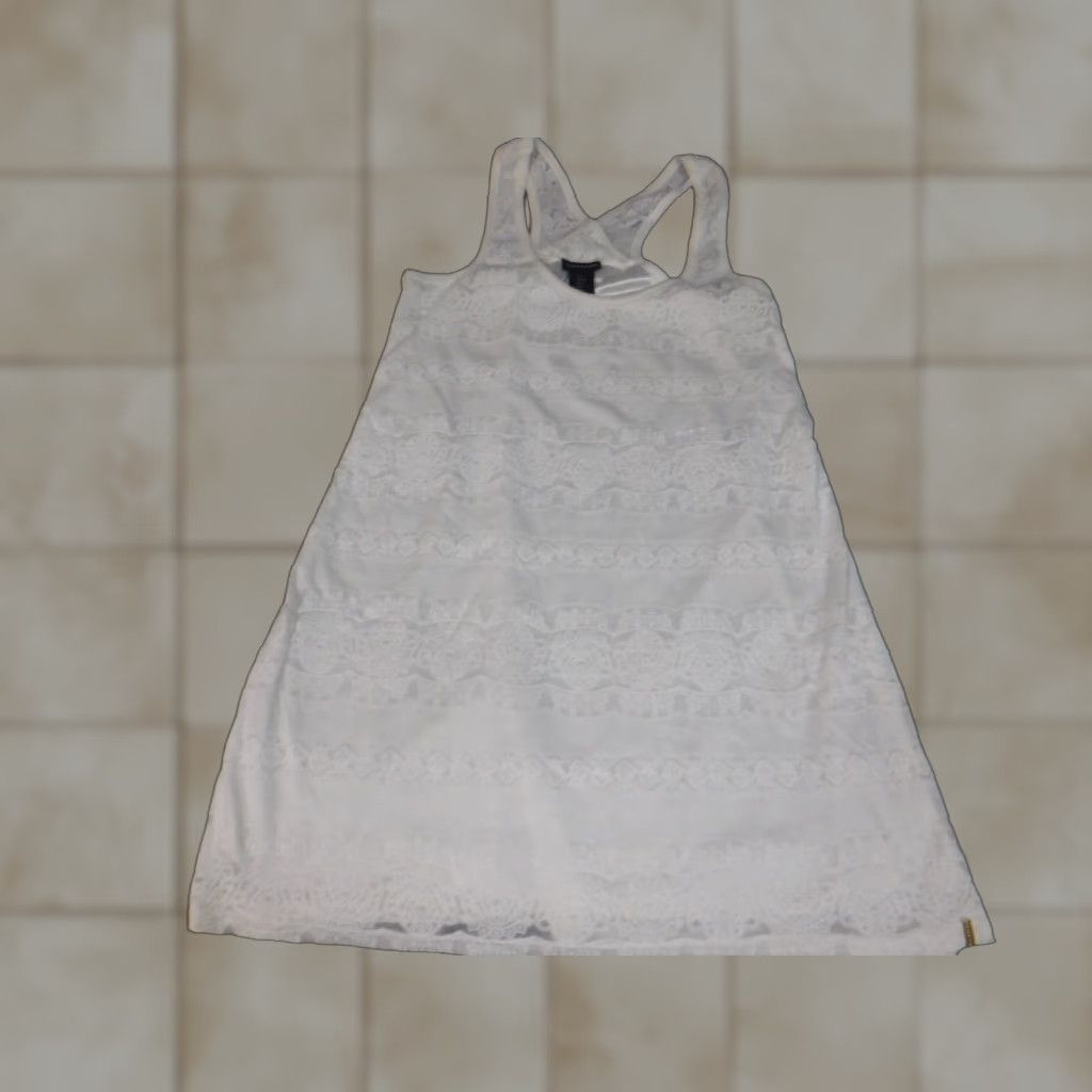 Vintage Tahari Blouse Sleeveless White Small S Tunic Cotton Polyester Rayon Crew Neck Pullover Casual Womens Regular Vintage No Size S / US 4 / IT 40 - 1 Thumbnail
