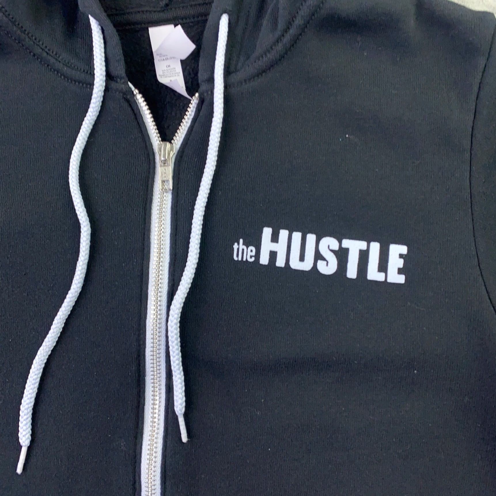Vintage Bella + Canvas Hustle.Co Mens Hoodie Full Zip Black S Pockets Hooded Sweatshirt Sweatshirt Size US S / EU 44-46 / 1 - 7 Thumbnail