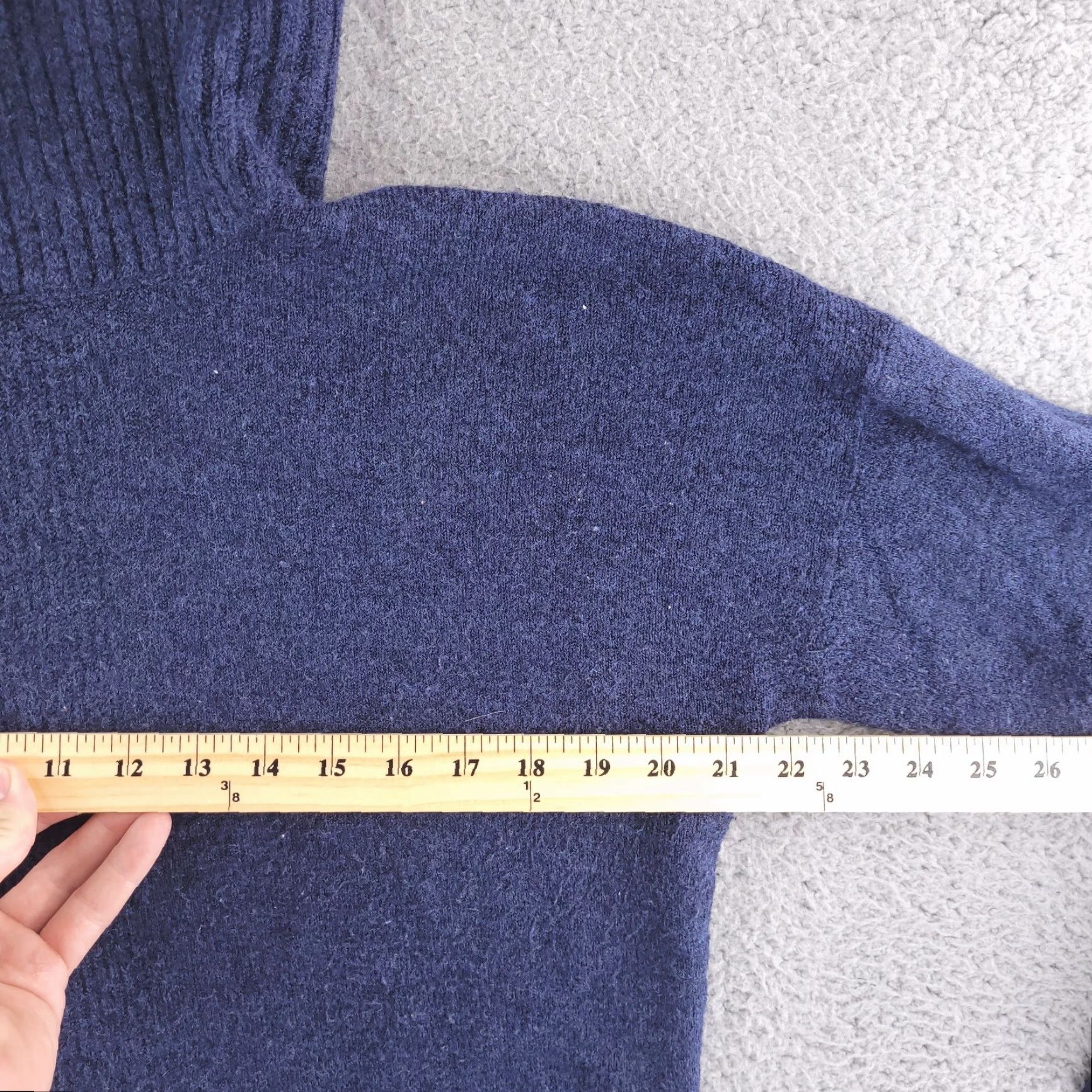Banana Republic Banana Republic Sweater Womens Medium Blue Turtleneck Stretch Knit Size M / US 6-8 / IT 42-44 - 6 Thumbnail