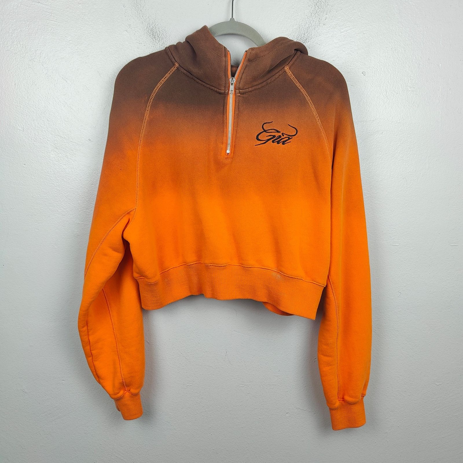 Other I.Am.Gia Ariana Sweatshirt Womens Small 1/2 Zip Orange Brown Size S / US 4 / IT 40 - 1 Thumbnail