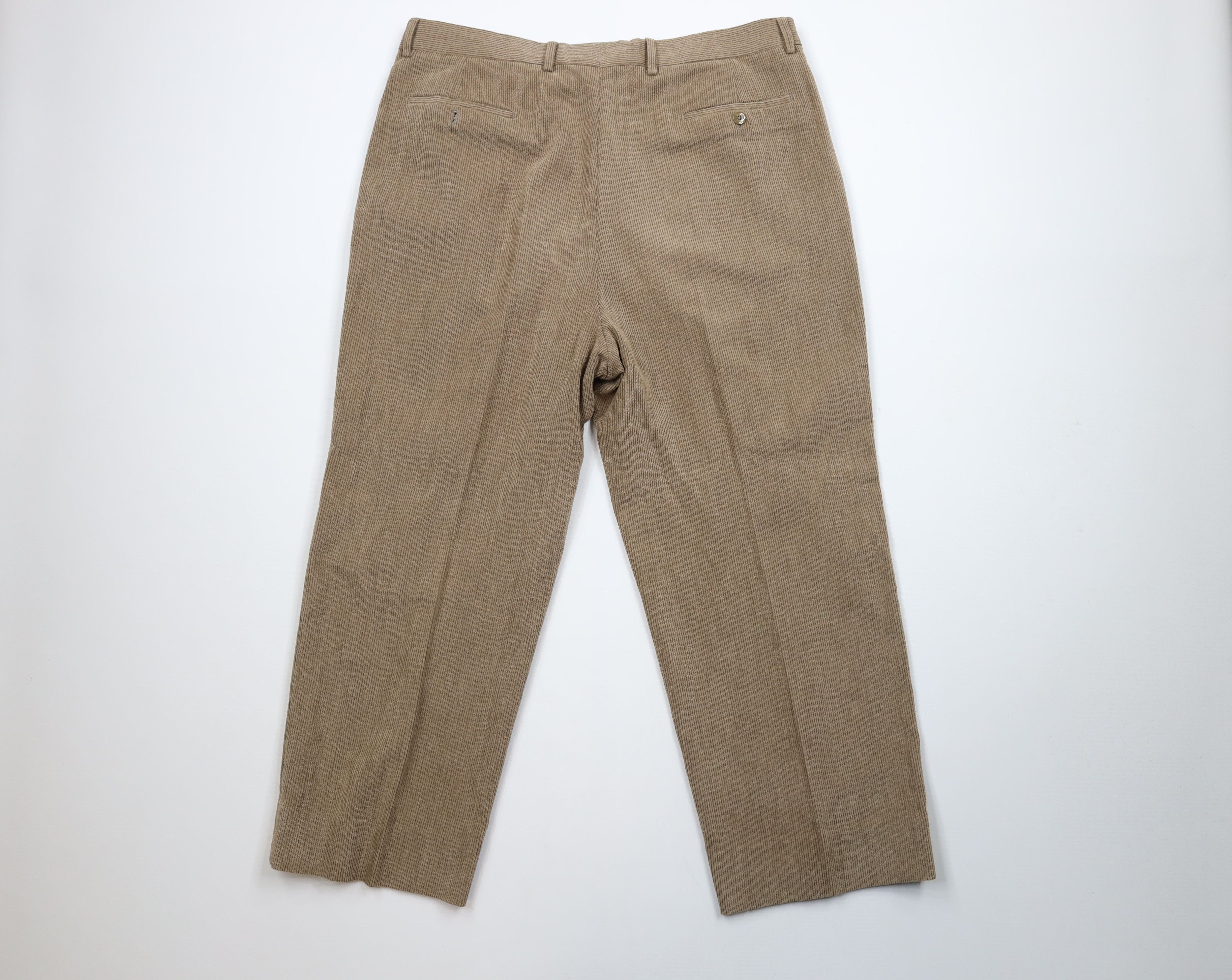 St. Croix × Vintage Vintage 90s St Croix Wide Leg Wool Blend Corduroy Pants Size US 38 / EU 54 - 8 Thumbnail