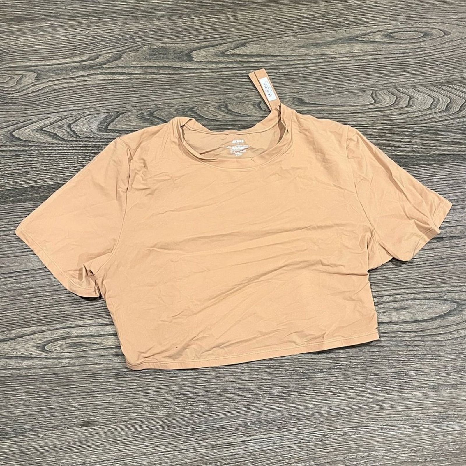 SKIMS NWT Skims Fits Everybody Super Cropped T-Shirt Ochre 2X Size XXL / US 16-18 / IT 52-54 - 1 Thumbnail