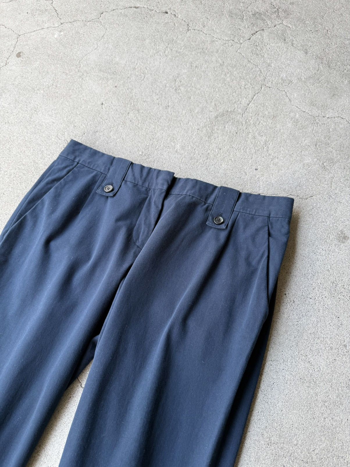Prada 2000s PRADA Archive Dark Navy 2way Cropped Trousers Size US 28 / EU 44 - 5 Thumbnail