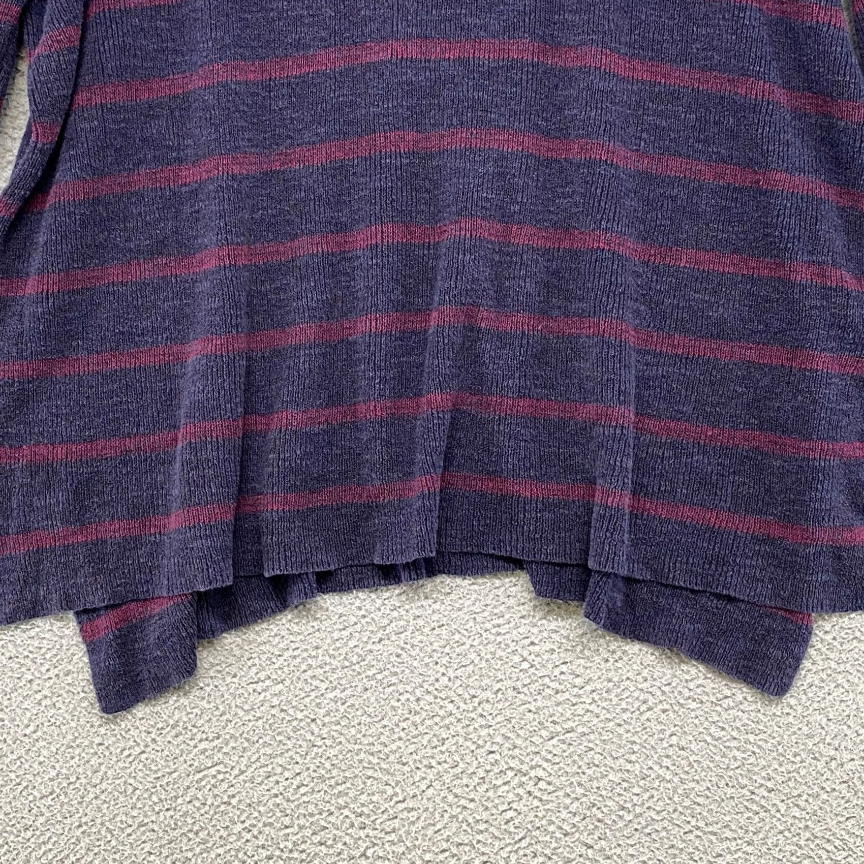 Free People Free People Sweater Womens Medium Oversized Slouchy Striped Navy Blue Beach Boho Pullover Casual Knit Stripe Knitwear Vintage: No Size M / US 6-8 / IT 42-44 - 3 Thumbnail