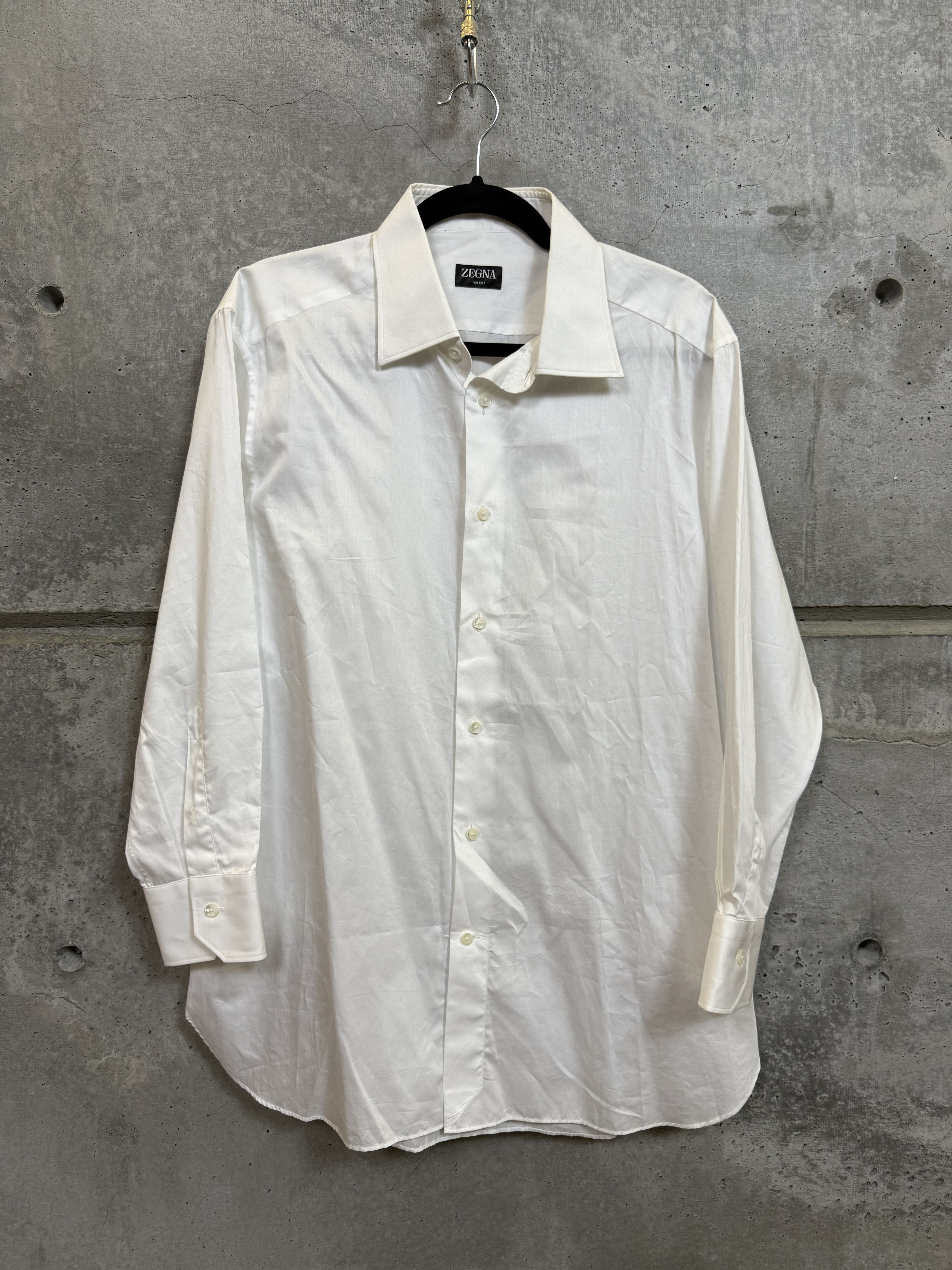 Ermenegildo Zegna Zegna Cotton Long Sleeve Button-up Shirt Size US XL / EU 56 / 4 - 1 Thumbnail