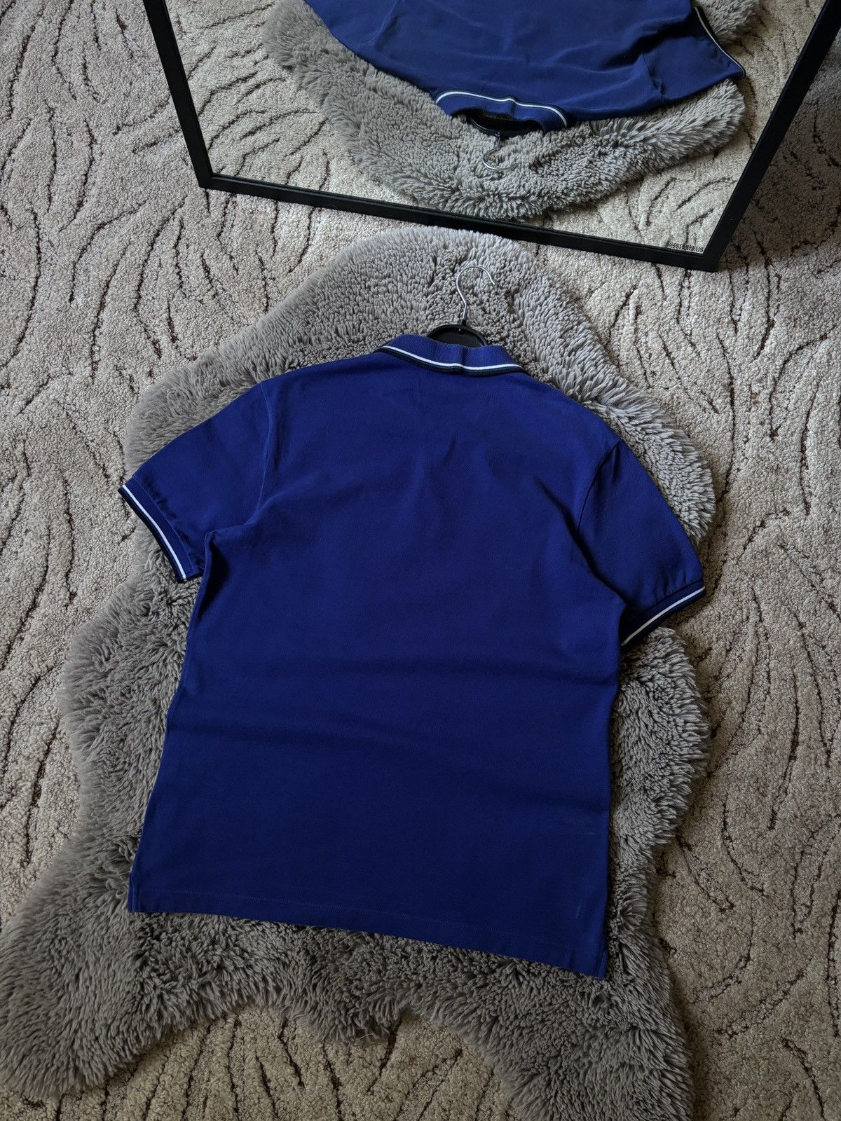 Prada Prada Polo Red Tab vintage blue tee Size US L / EU 52-54 / 3 - 2 Thumbnail