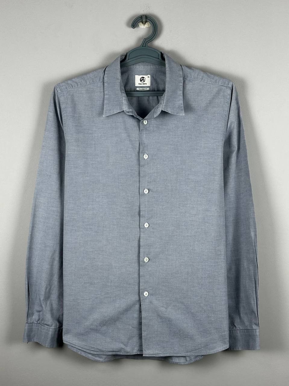 Paul Smith Paul Smith Casual Grey Cotton Shirt Designer Size US XL / EU 56 / 4 - 1 Thumbnail