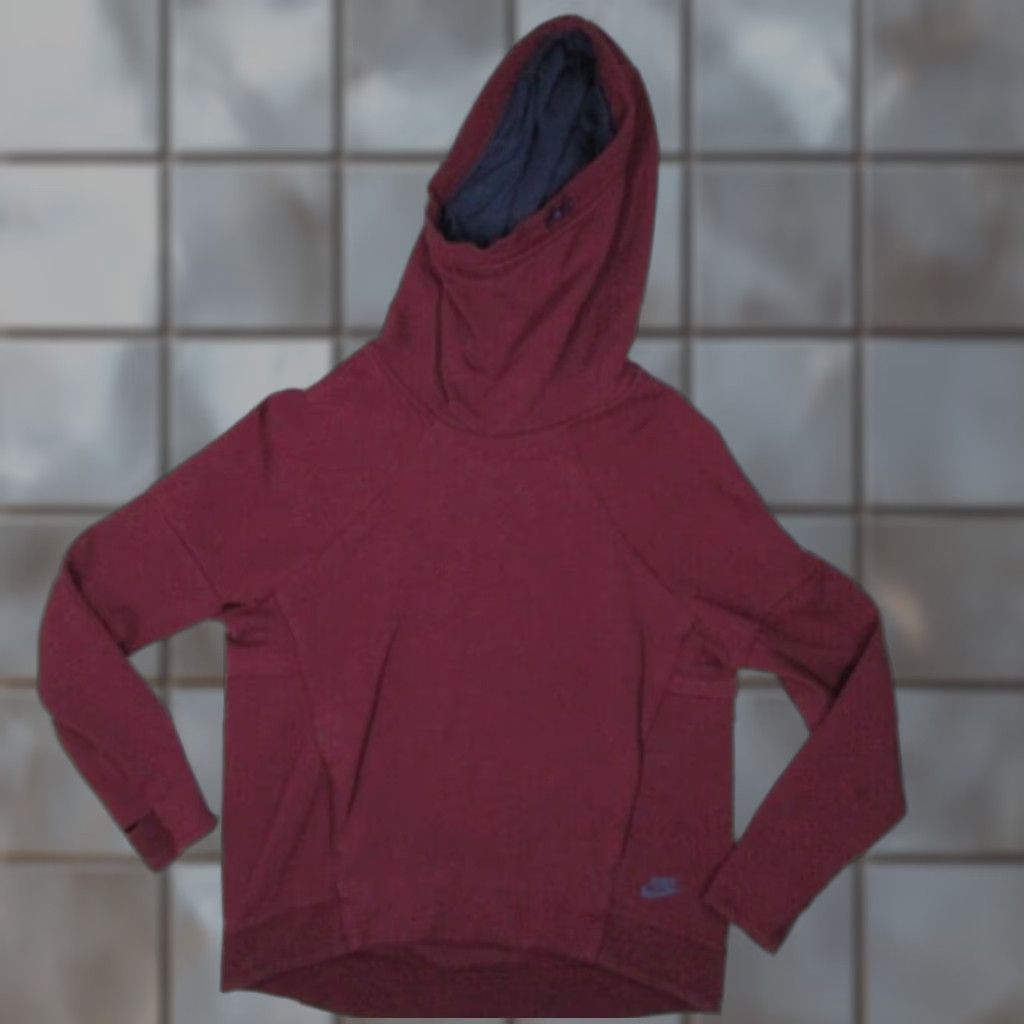 Nike Nike Hoodie Mens Medium Red Tech Fleece Funnel Neck Pullover Thumbholes Size US M / EU 48-50 / 2 - 1 Thumbnail
