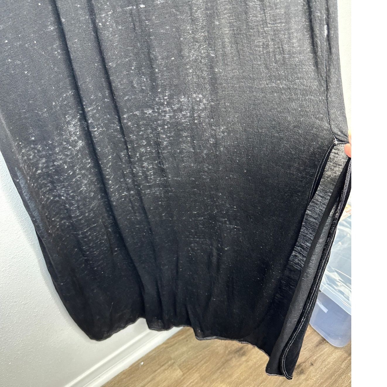 Other Enti Clothing Black Sheer Speckled Sleeveless Maxi Dress 14 Size XL / US 12-14 / IT 48-50 - 4 Thumbnail