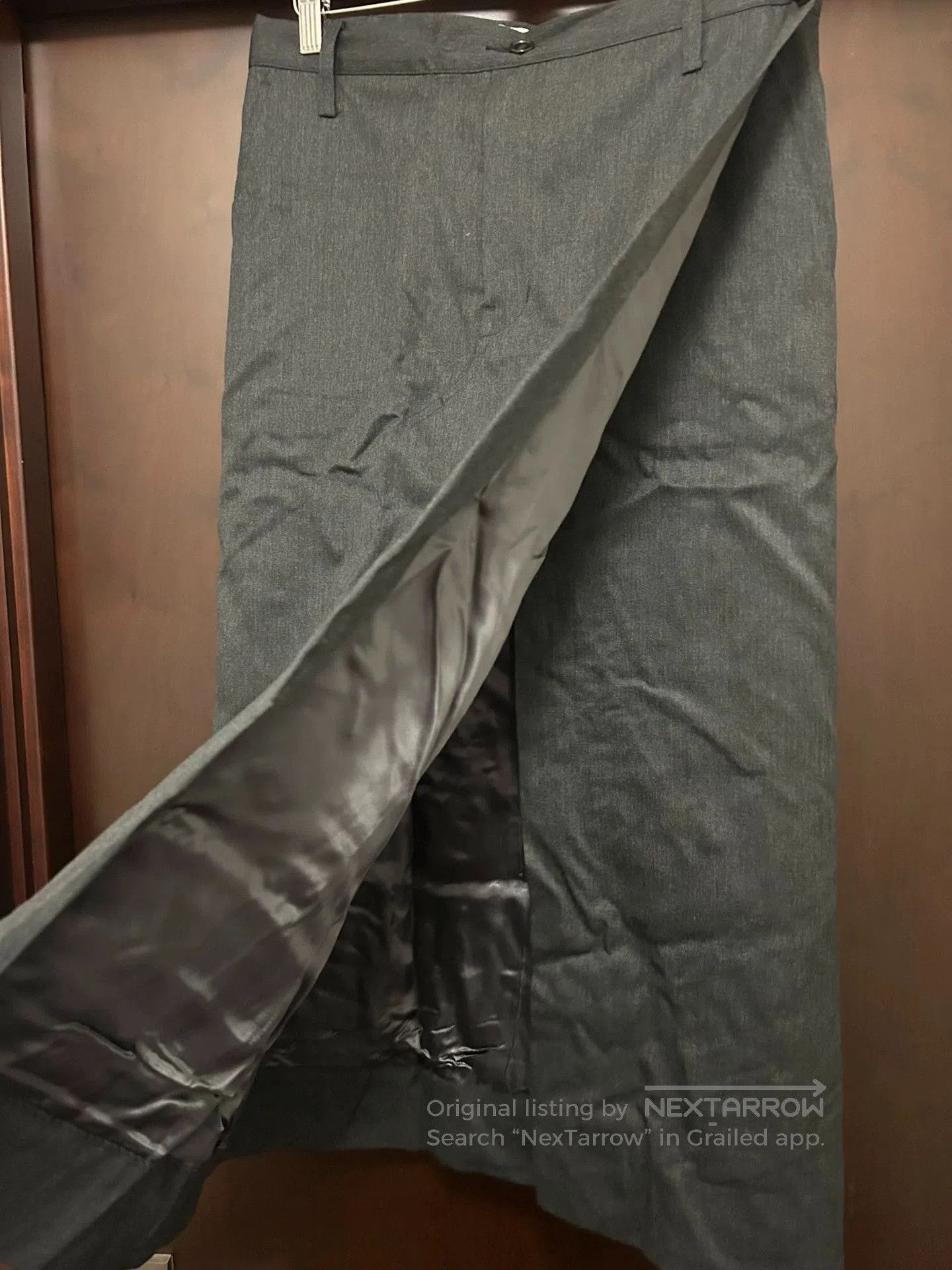 Comme des Garcons CDG GANRYU Gray Wool Wrap Skirt. Size 28" / US 6 / IT 42 - 3 Thumbnail