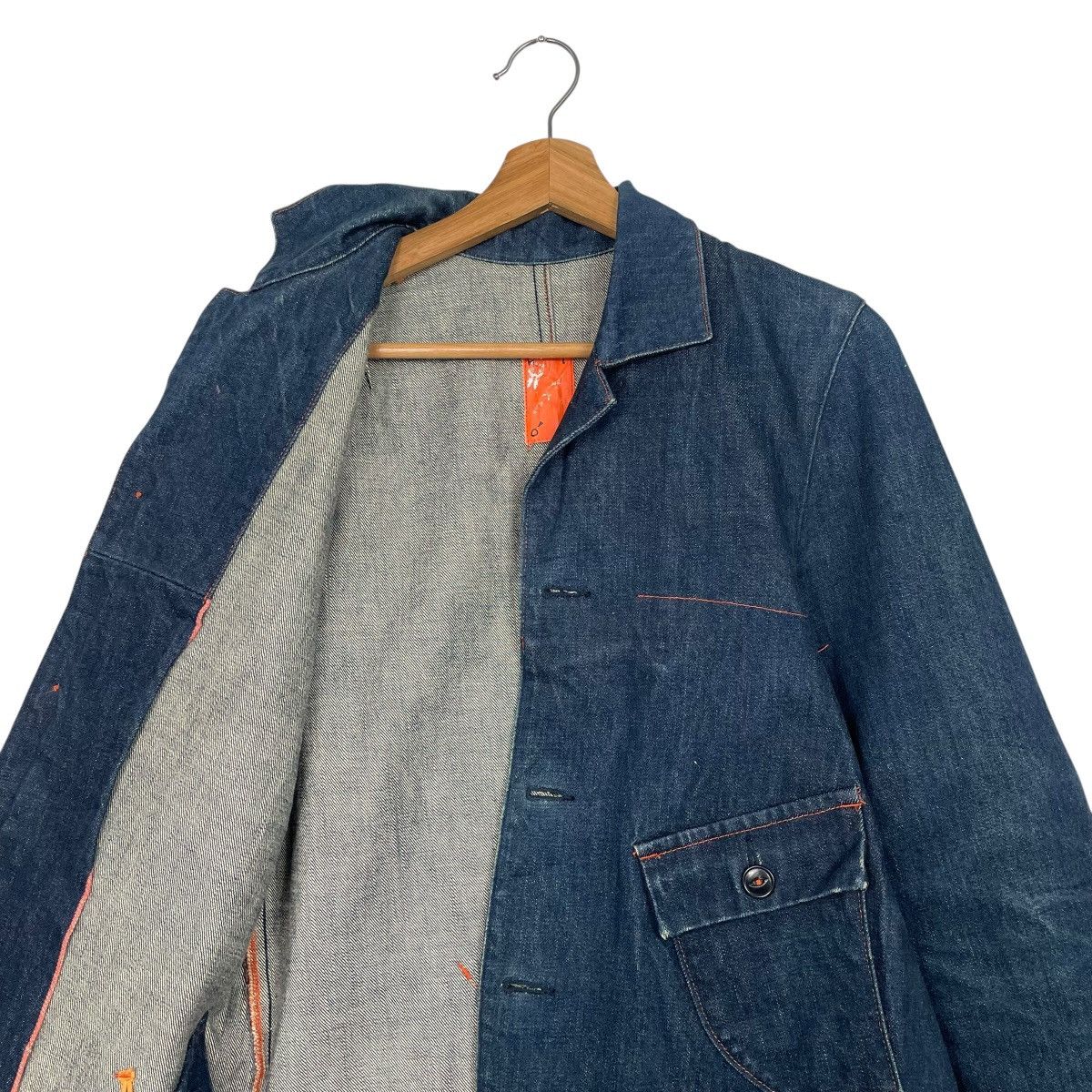 KATO Vtg Kato Tool Project Single Pocket Denim Jacket Size US S / EU 44-46 / 1 - 11 Thumbnail