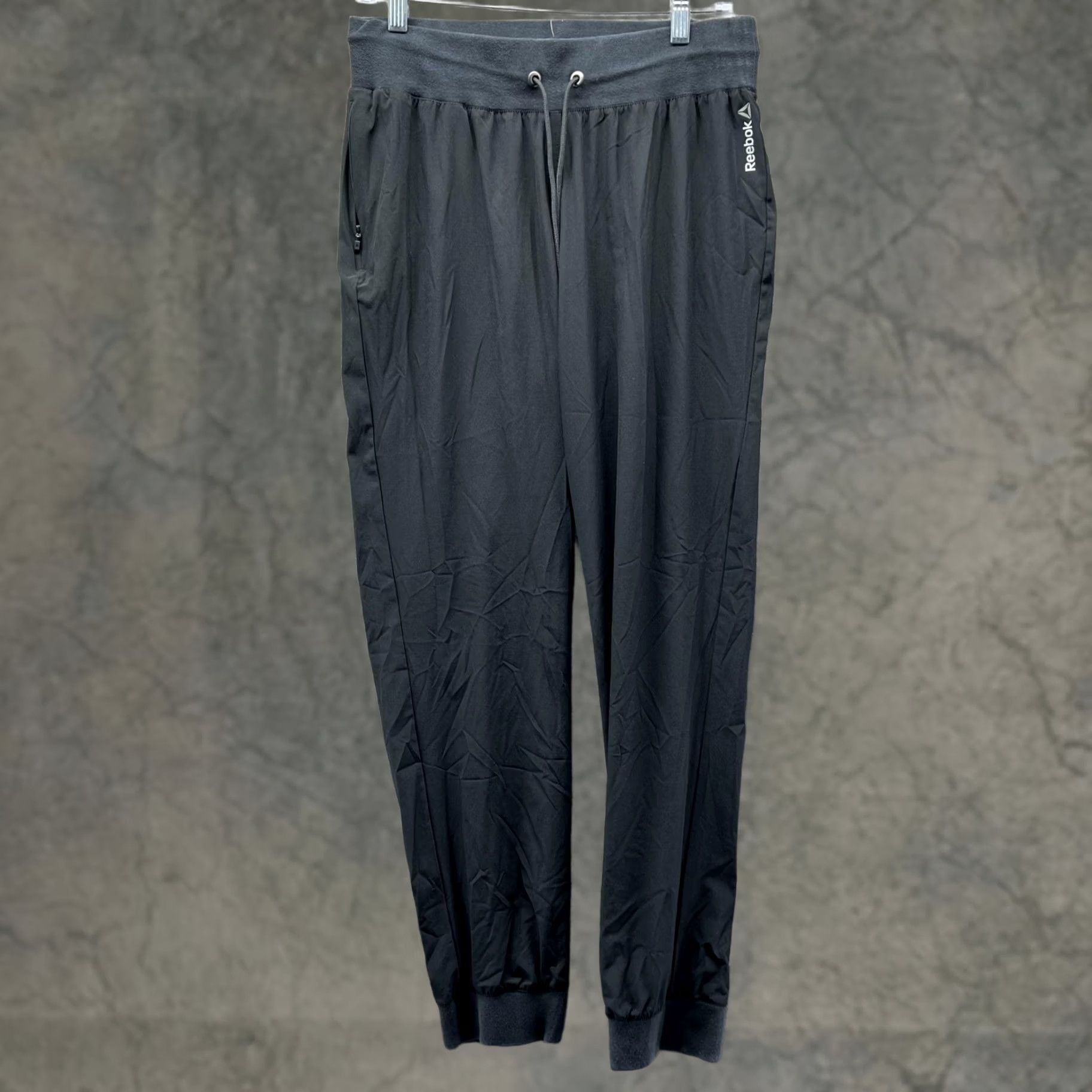Reebok Reebok Jogger Pants Womens Medium Black Athletic Training Cuffed Ankle BR2761 Size 32" / US 10 / IT 46 - 1 Thumbnail